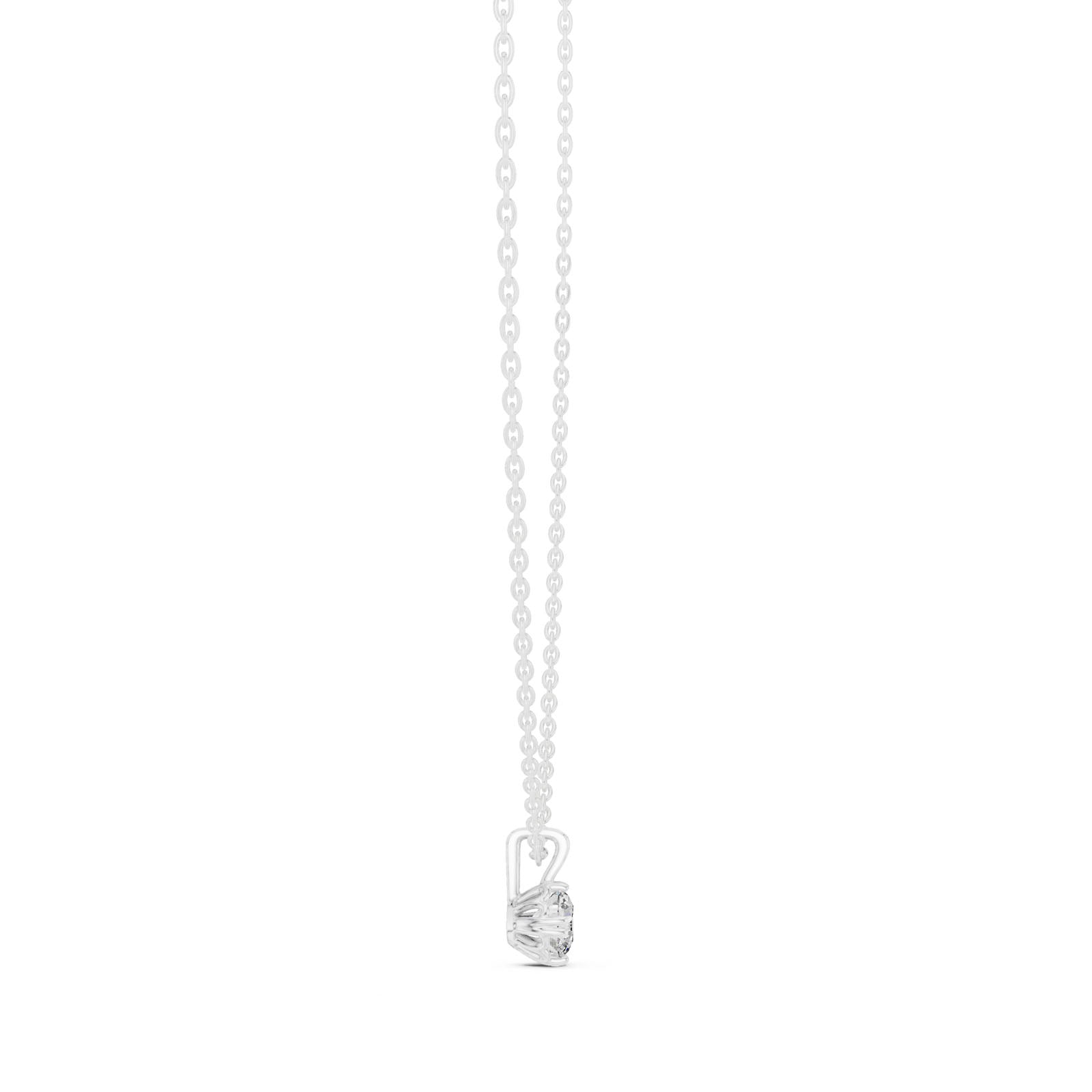 .50 Ct. Petite Round Diamond Solitaire Pendant Necklace (GPD-0038) 7