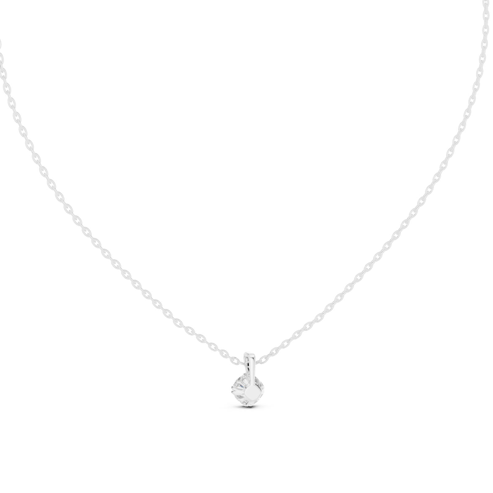 .50 Ct. Petite Round Diamond Solitaire Pendant Necklace (GPD-0038) 8