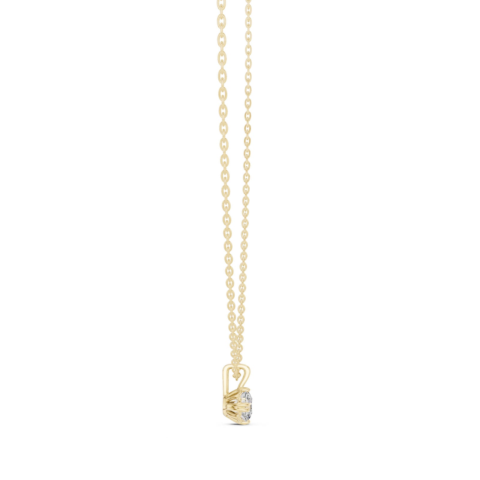 .50 Ct. Petite Round Diamond Solitaire Pendant Necklace (GPD-0038) 11