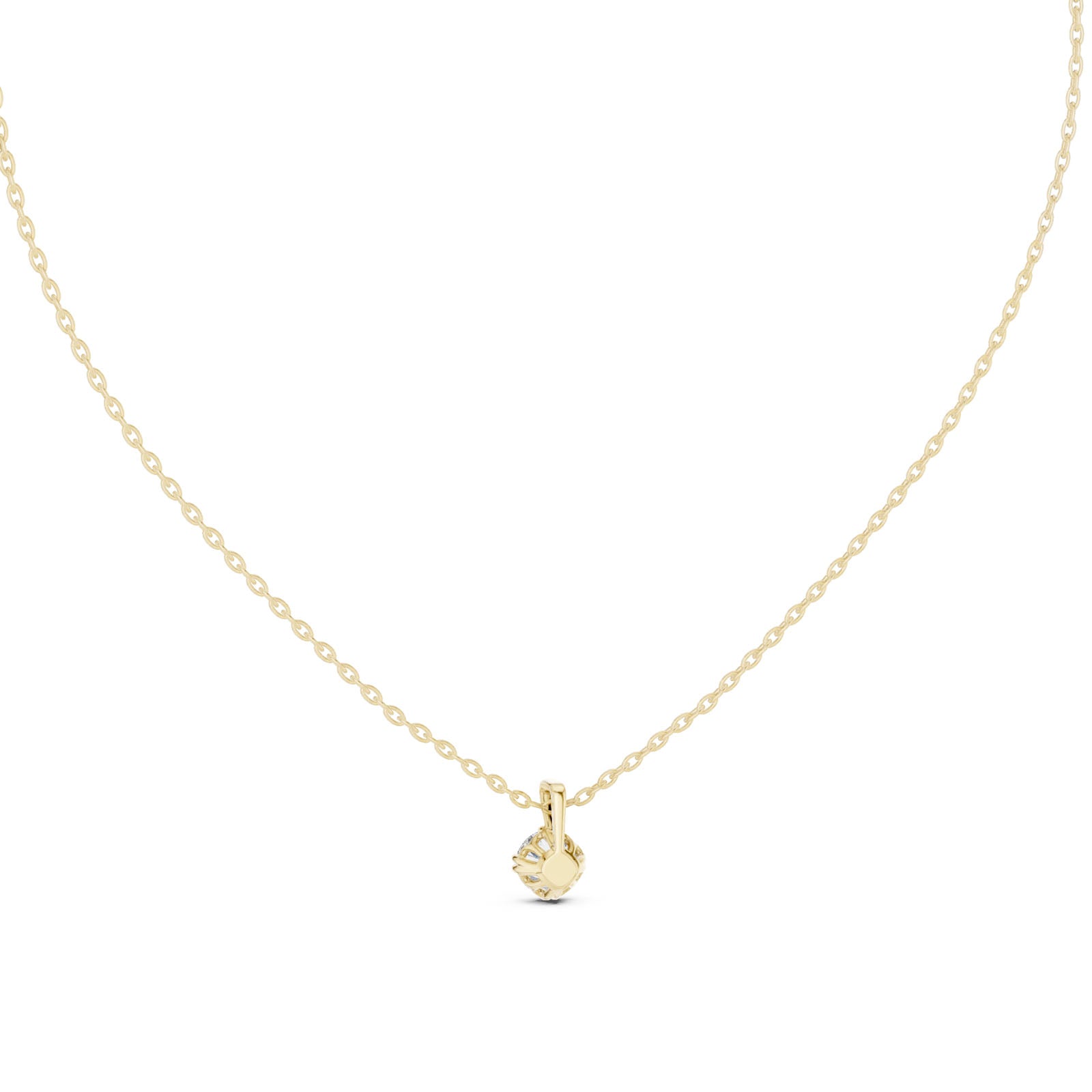.50 Ct. Petite Round Diamond Solitaire Pendant Necklace (GPD-0038) 12