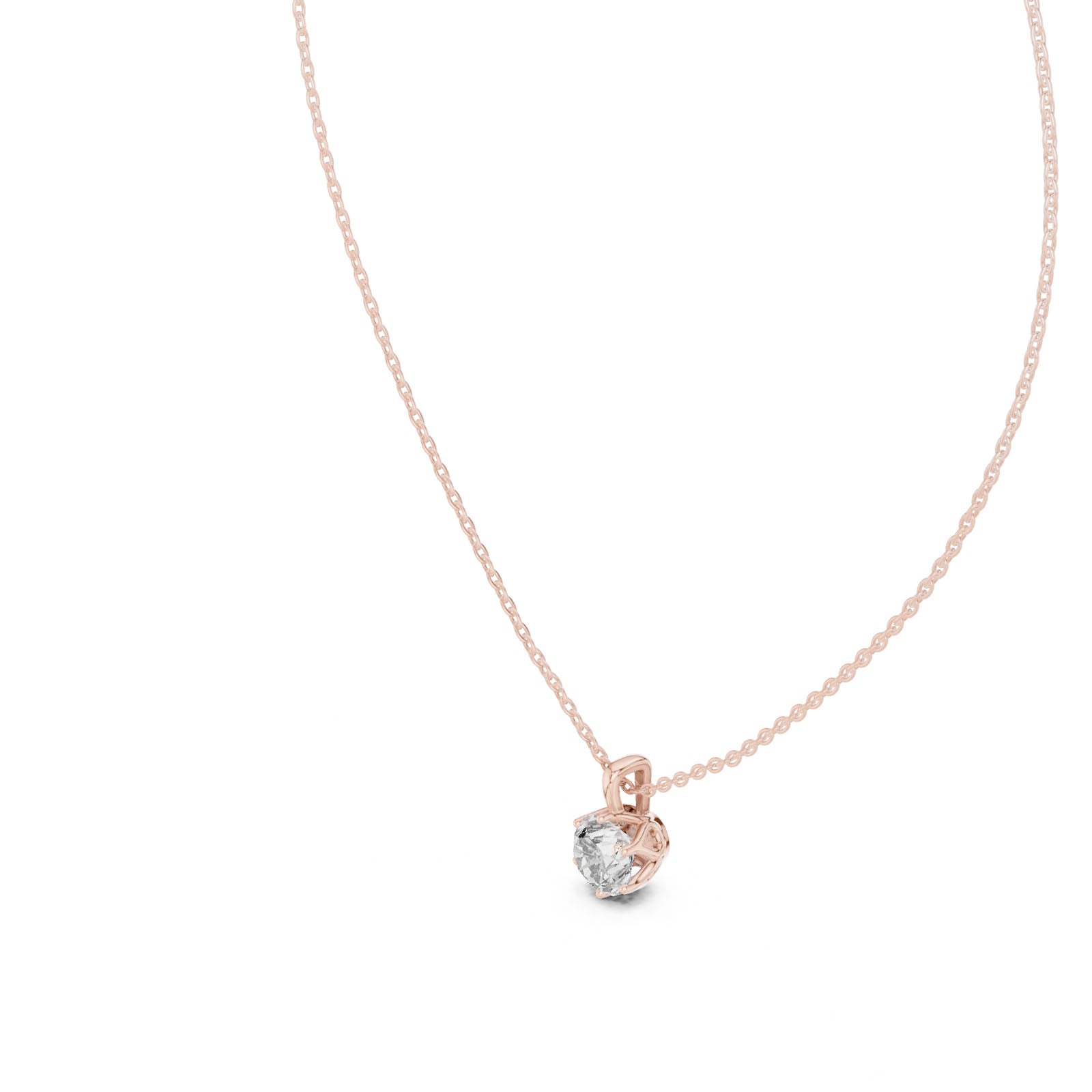 1.00 Ct. Item Header Round Diamond Solitaire Pendant with Classic Six-Prong Setting (GPD-0039)