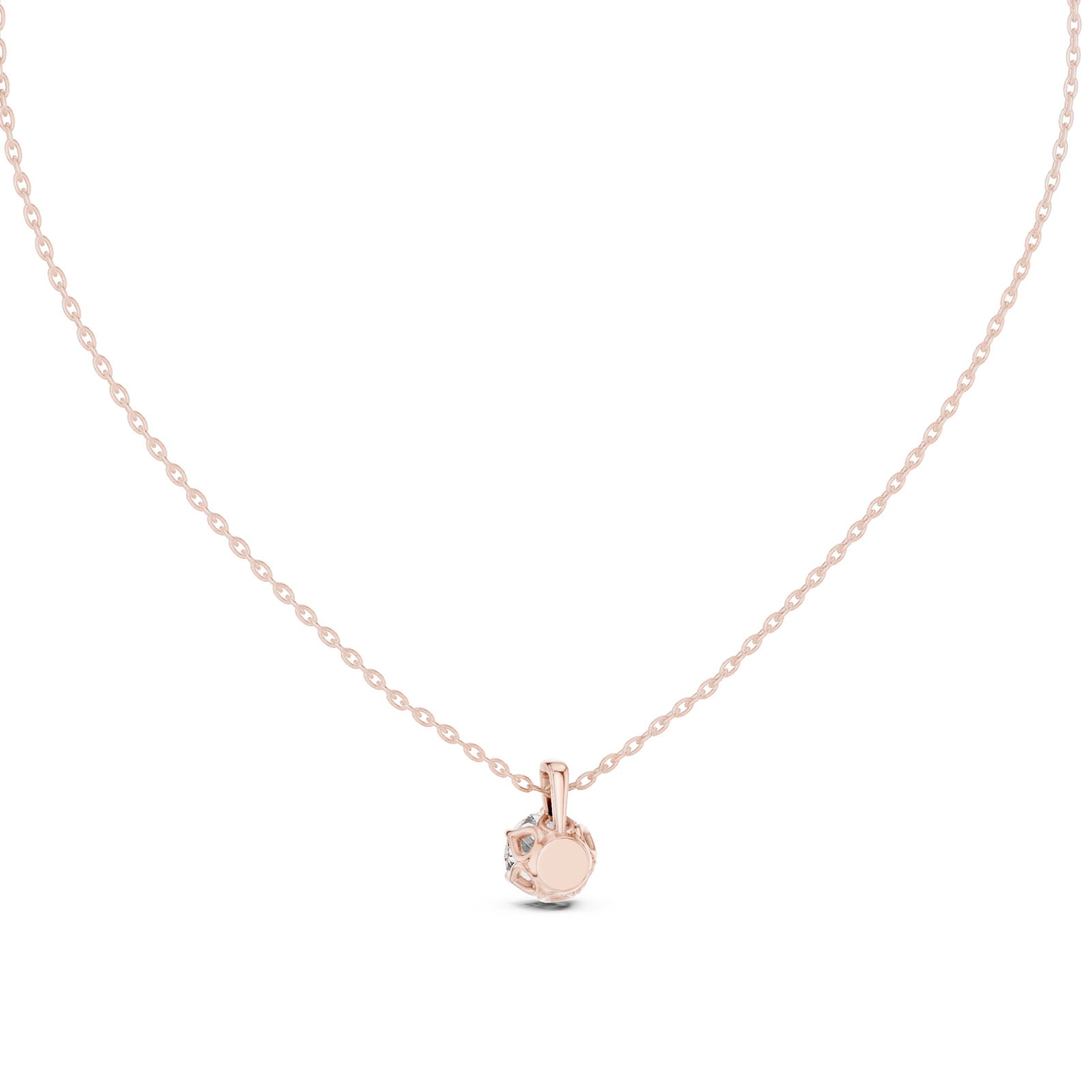 1.00 Ct. Item Header Round Diamond Solitaire Pendant with Classic Six-Prong Setting (GPD-0039) 5