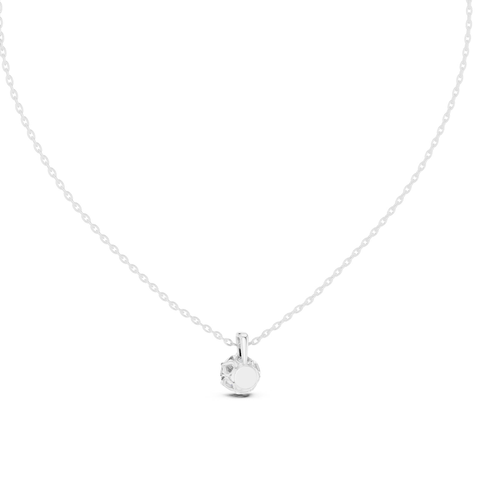 1.00 Ct. Item Header Round Diamond Solitaire Pendant with Classic Six-Prong Setting (GPD-0039) 8
