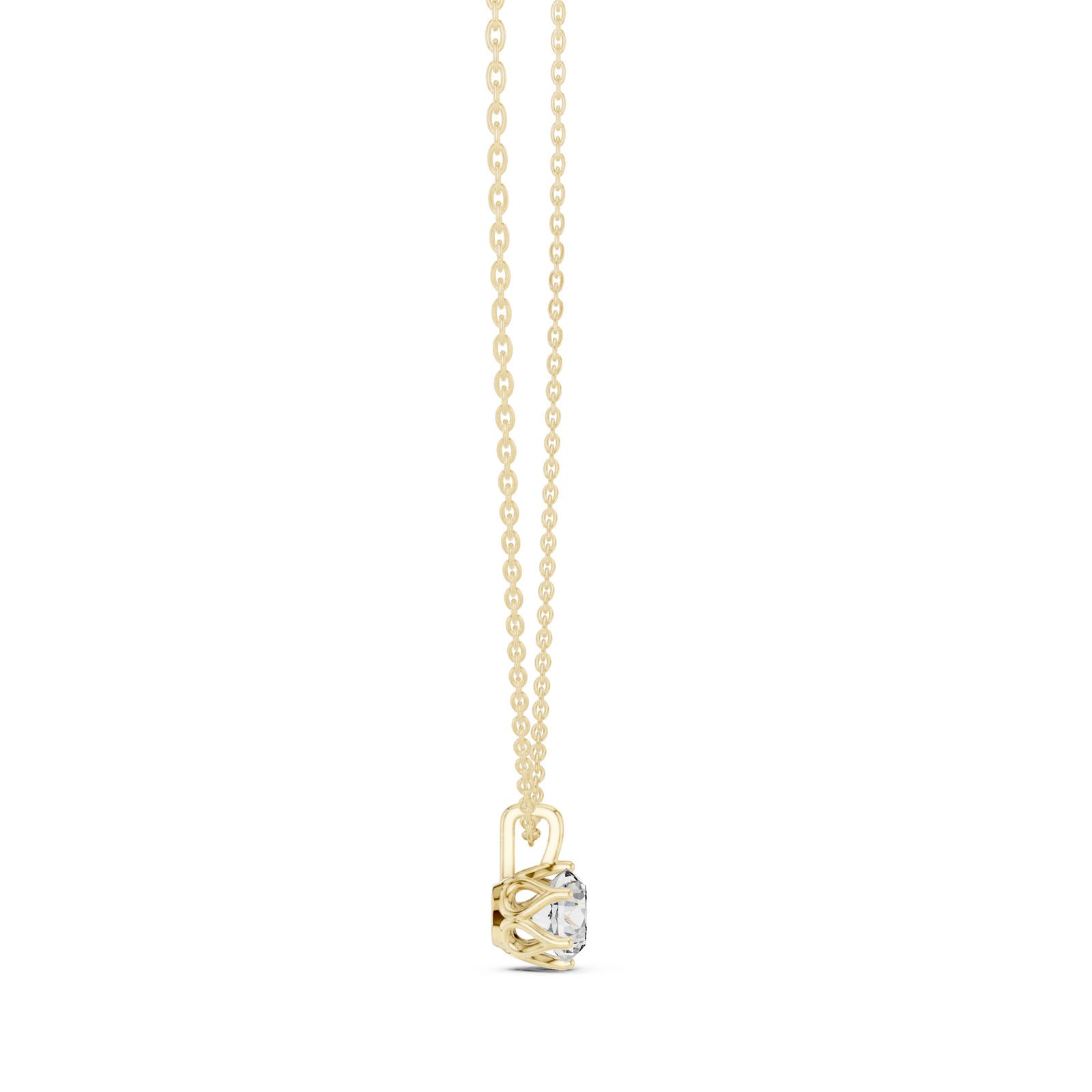 1.00 Ct. Item Header Round Diamond Solitaire Pendant with Classic Six-Prong Setting (GPD-0039) 11
