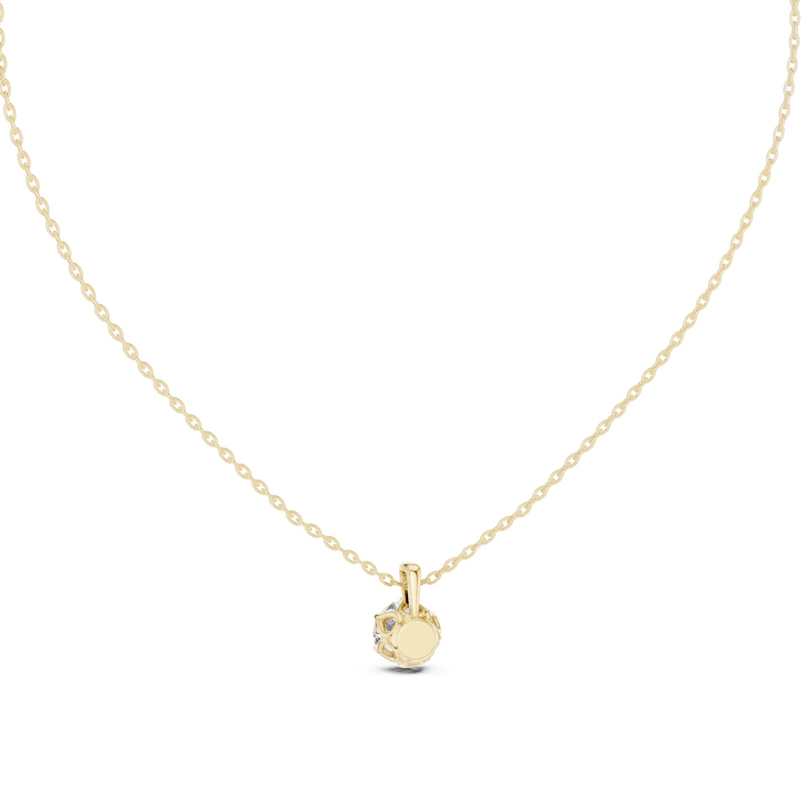 1.00 Ct. Item Header Round Diamond Solitaire Pendant with Classic Six-Prong Setting (GPD-0039) 12