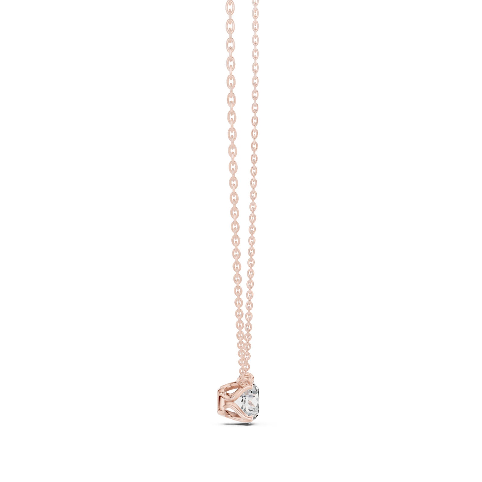 .50-1.00 Ct. Floating Round Diamond Solitaire Pendant Necklace (GPD-0040-0042) 9