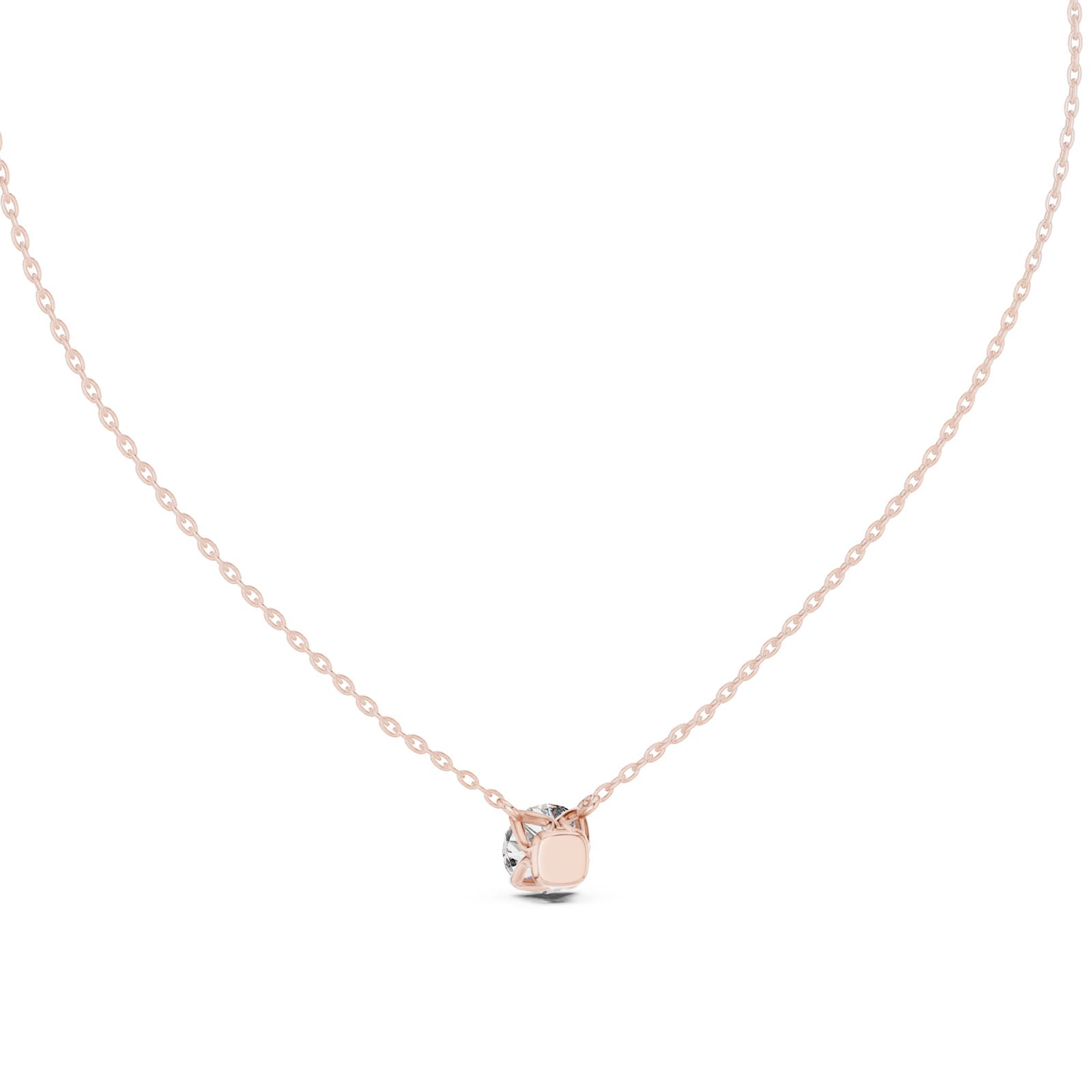 .50-1.00 Ct. Floating Round Diamond Solitaire Pendant Necklace (GPD-0040-0042) 4