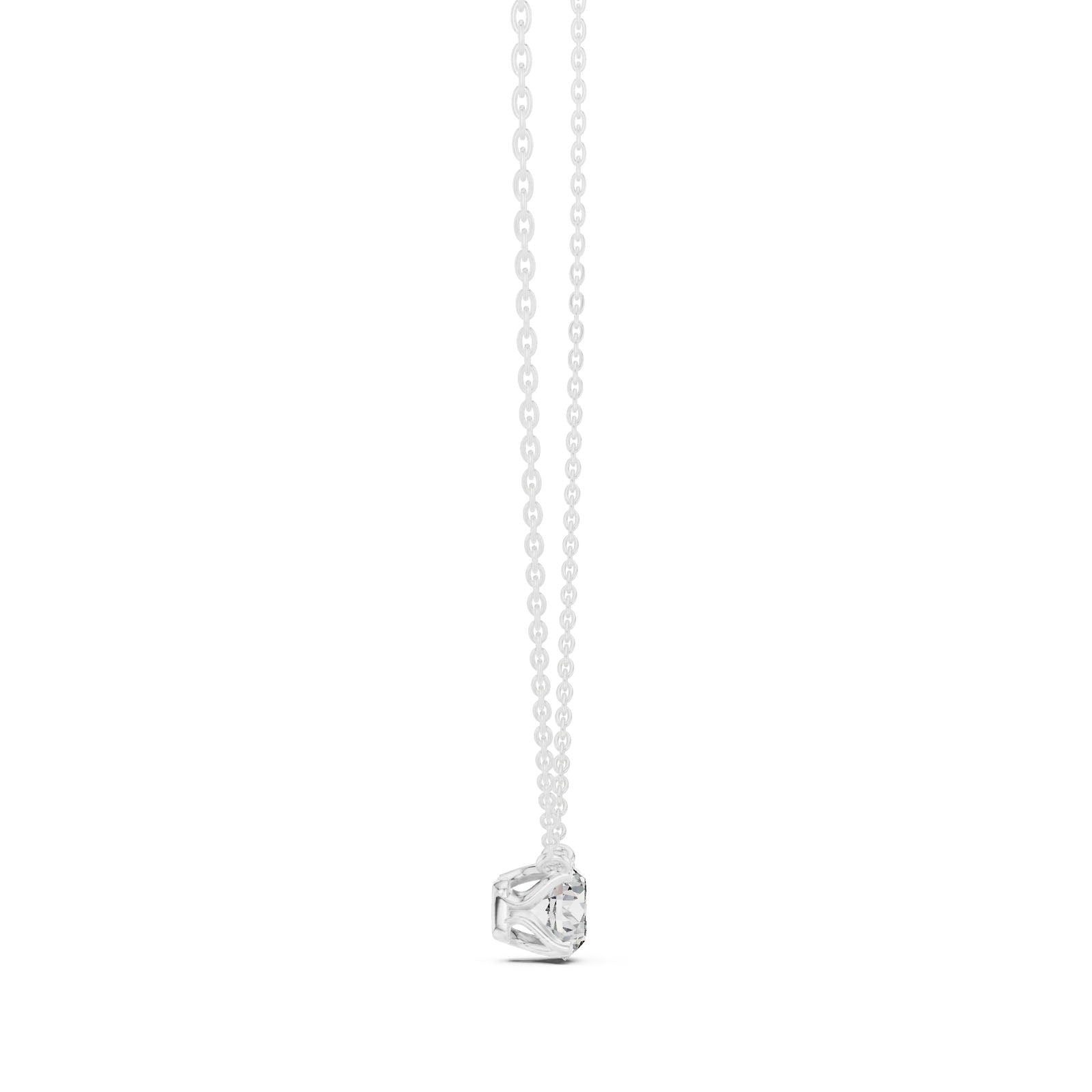 .50-1.00 Ct. Floating Round Diamond Solitaire Pendant Necklace (GPD-0040-0042) 11