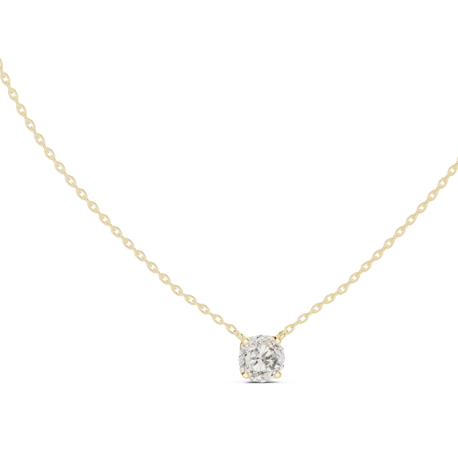 .50-1.00 Ct. Floating Round Diamond Solitaire Pendant Necklace (GPD-0040-0042) 5
