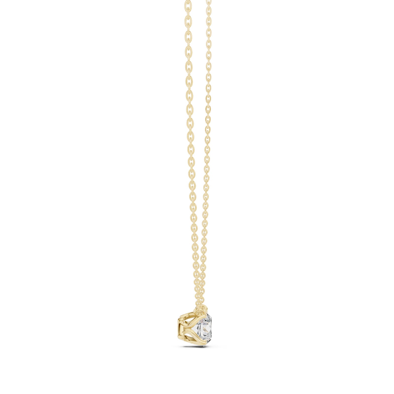 .50-1.00 Ct. Floating Round Diamond Solitaire Pendant Necklace (GPD-0040-0042) 3