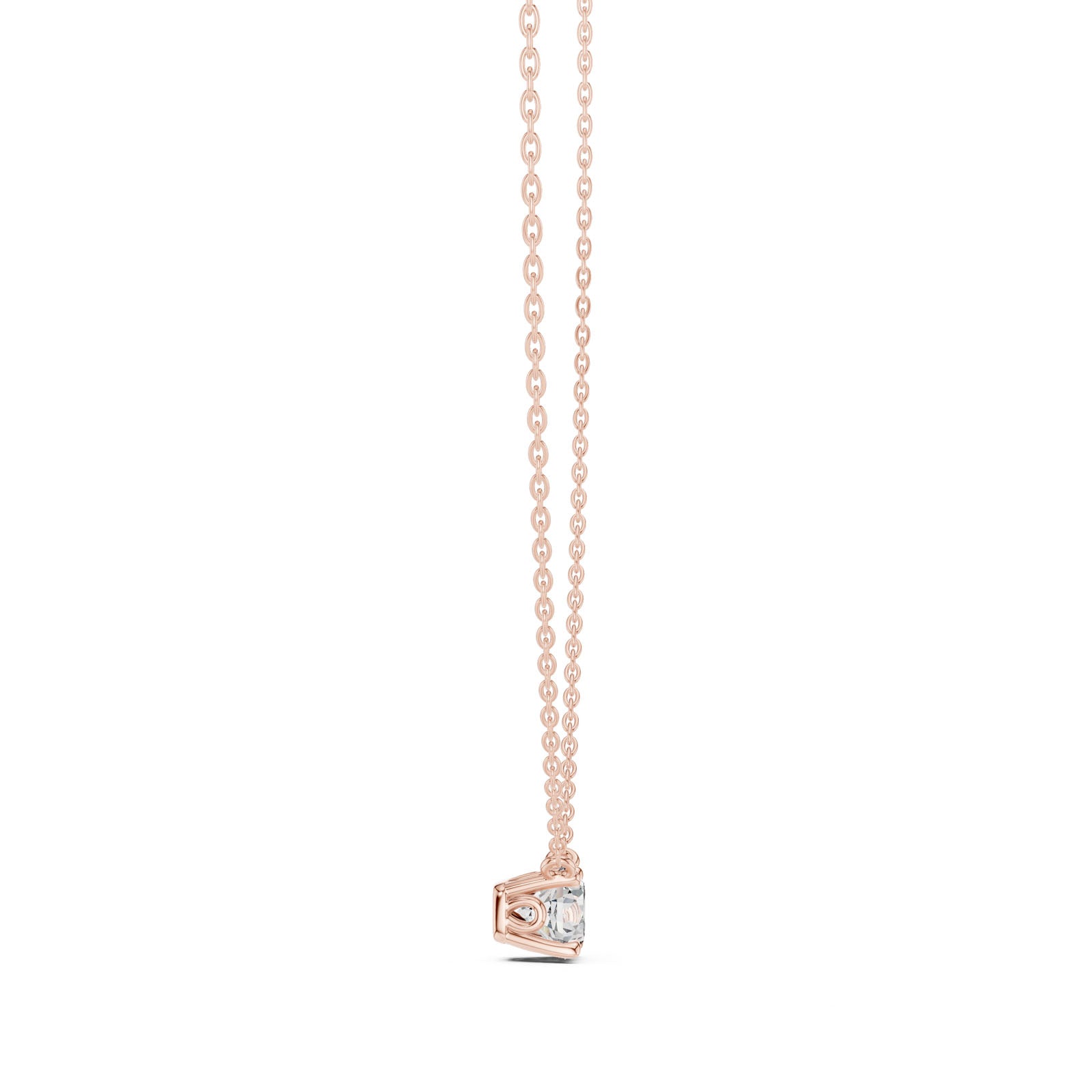 .50-1.00 Ct. Floating Round Diamond Solitaire Pendant Necklace (GPD-0043-0045) 11