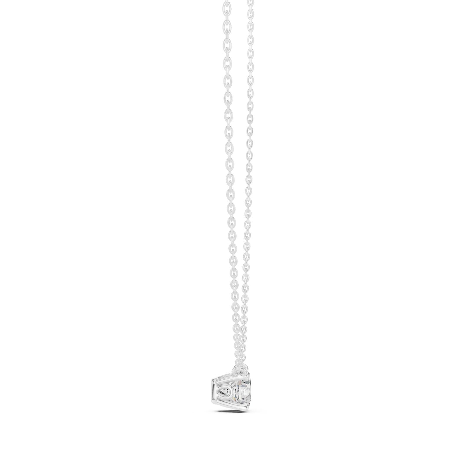 .50-1.00 Ct. Floating Round Diamond Solitaire Pendant Necklace (GPD-0043-0045) 6