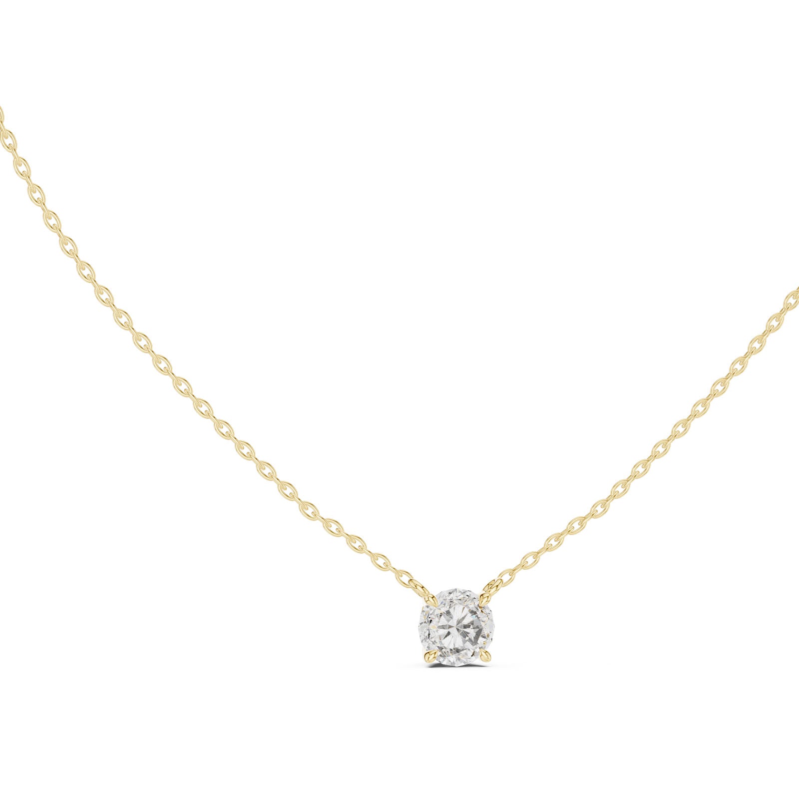 .50-1.00 Ct. Floating Round Diamond Solitaire Pendant Necklace (GPD-0043-0045) 8