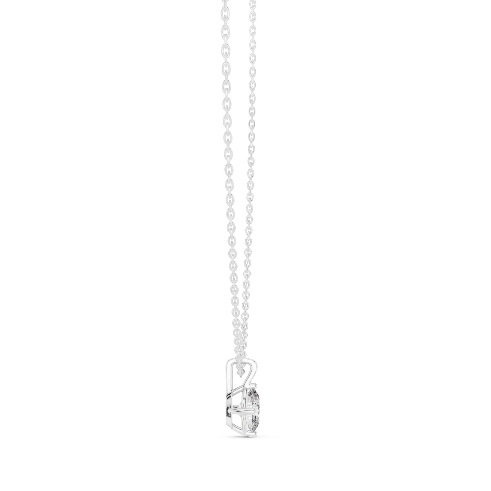 .50-1.00 Ct. Oval Diamond Solitaire Pendant Necklace (GPD-0046-0048) 7