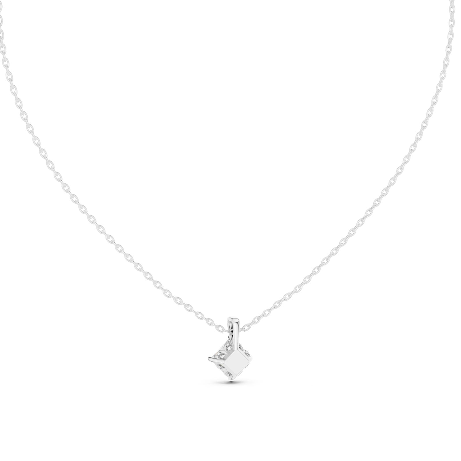 .50-1.00 Ct. Princess Cut Diamond Solitaire Pendant Necklace (GPD-0049-0051) 7