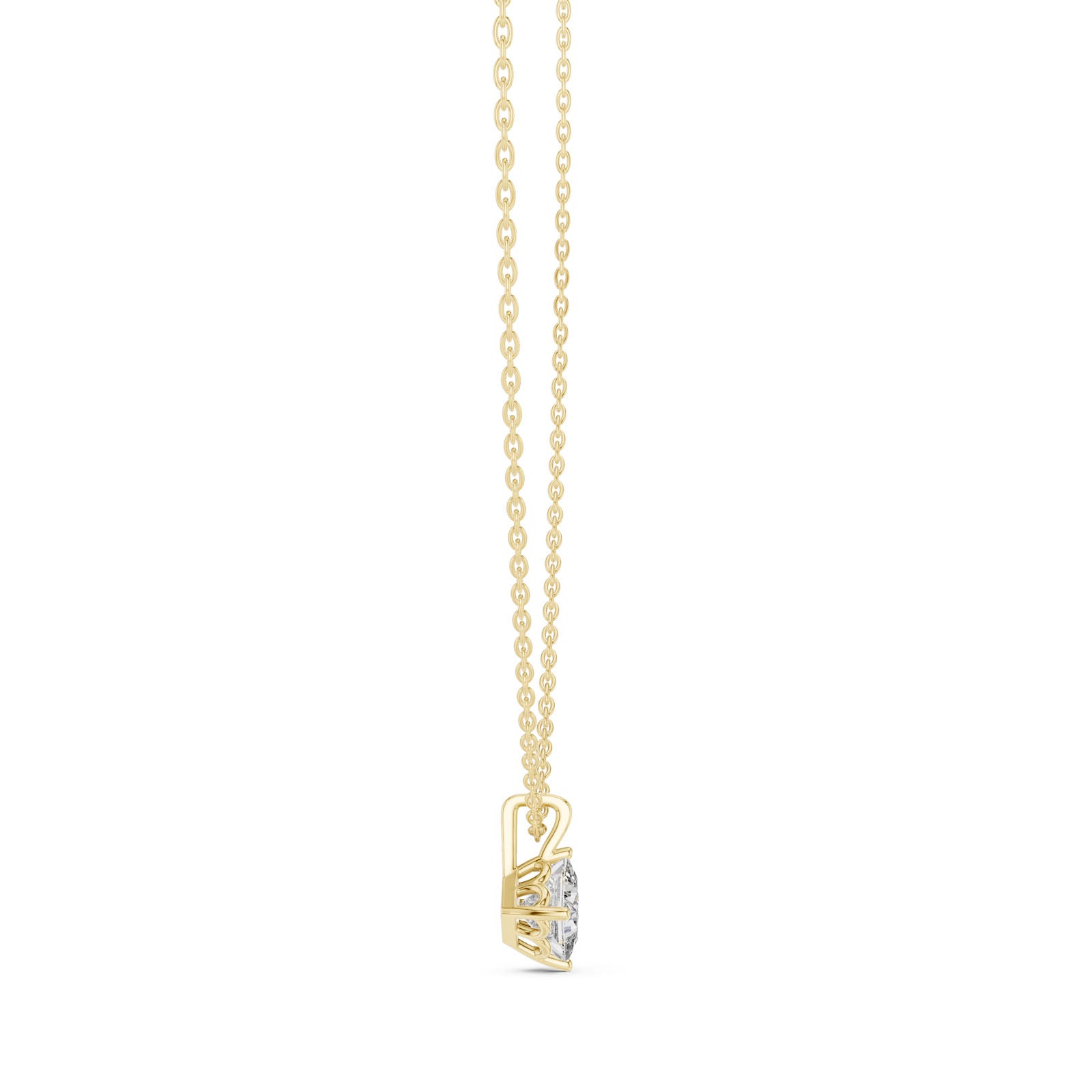 .50-1.00 Ct. Princess Cut Diamond Solitaire Pendant Necklace (GPD-0049-0051) 10