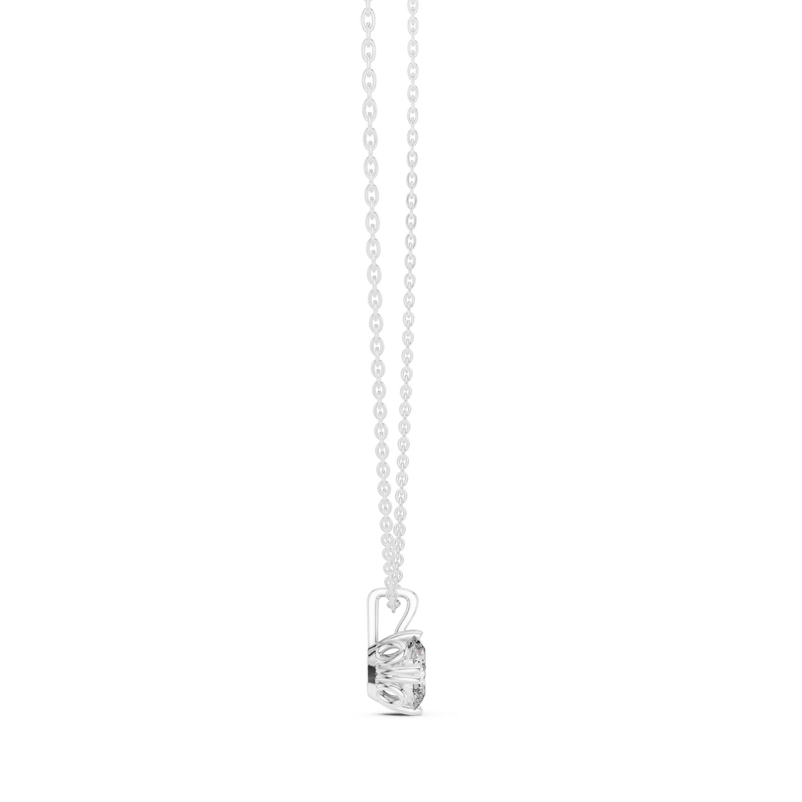 .50-1.00 Ct. Oval Diamond Solitaire Pendant Necklace (GPD-0052-0054) 6