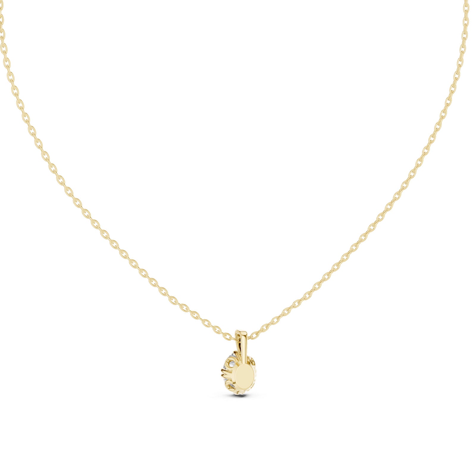 .50-1.00 Ct. Oval Diamond Solitaire Pendant Necklace (GPD-0052-0054) 8