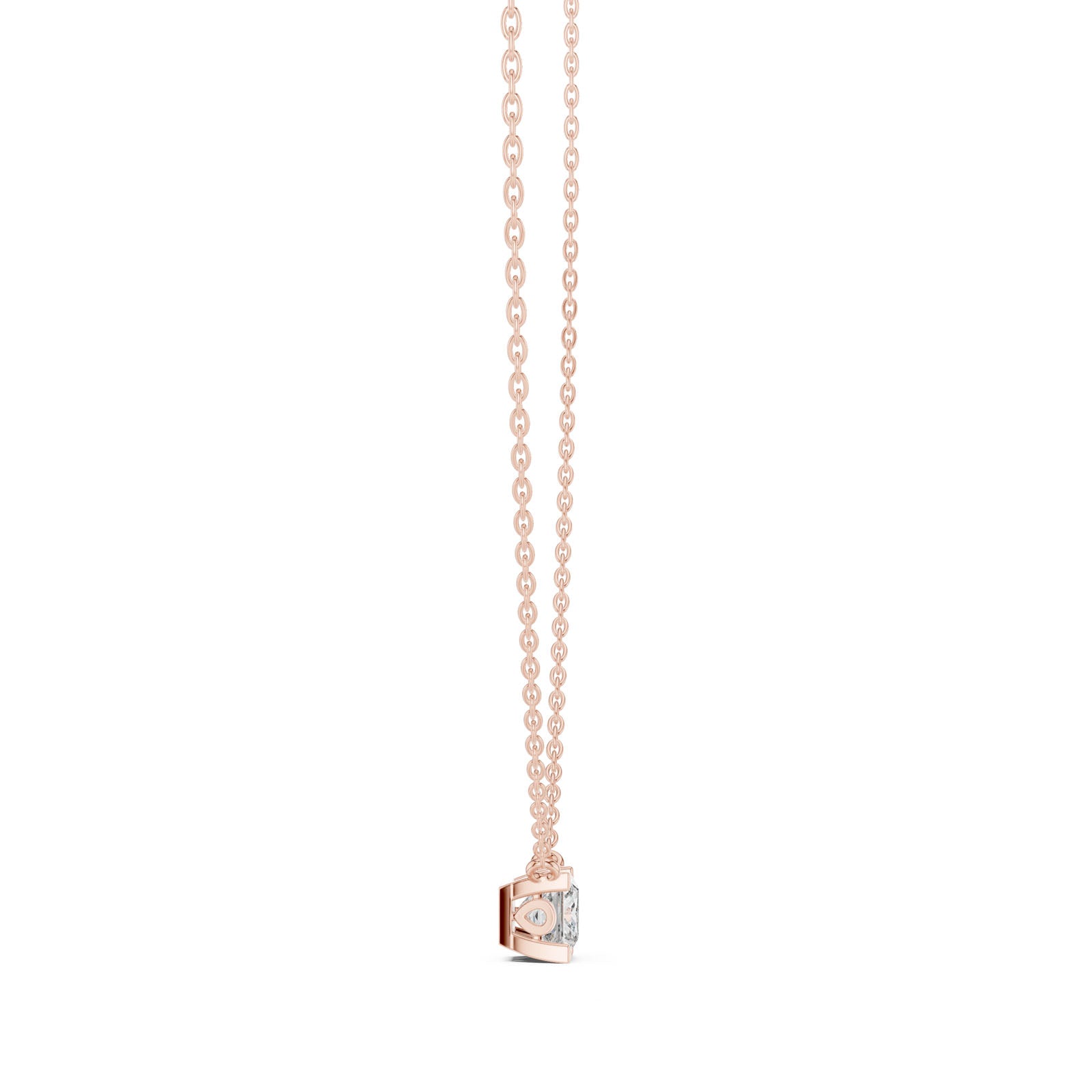 .50-1.00 Ct. Princess Cut Diamond Solitaire Pendant Necklace (GPD-0055-0057) 3