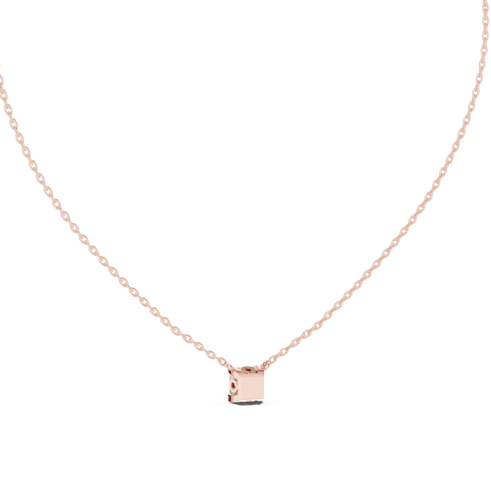 .50-1.00 Ct. Princess Cut Diamond Solitaire Pendant Necklace (GPD-0055-0057) 5