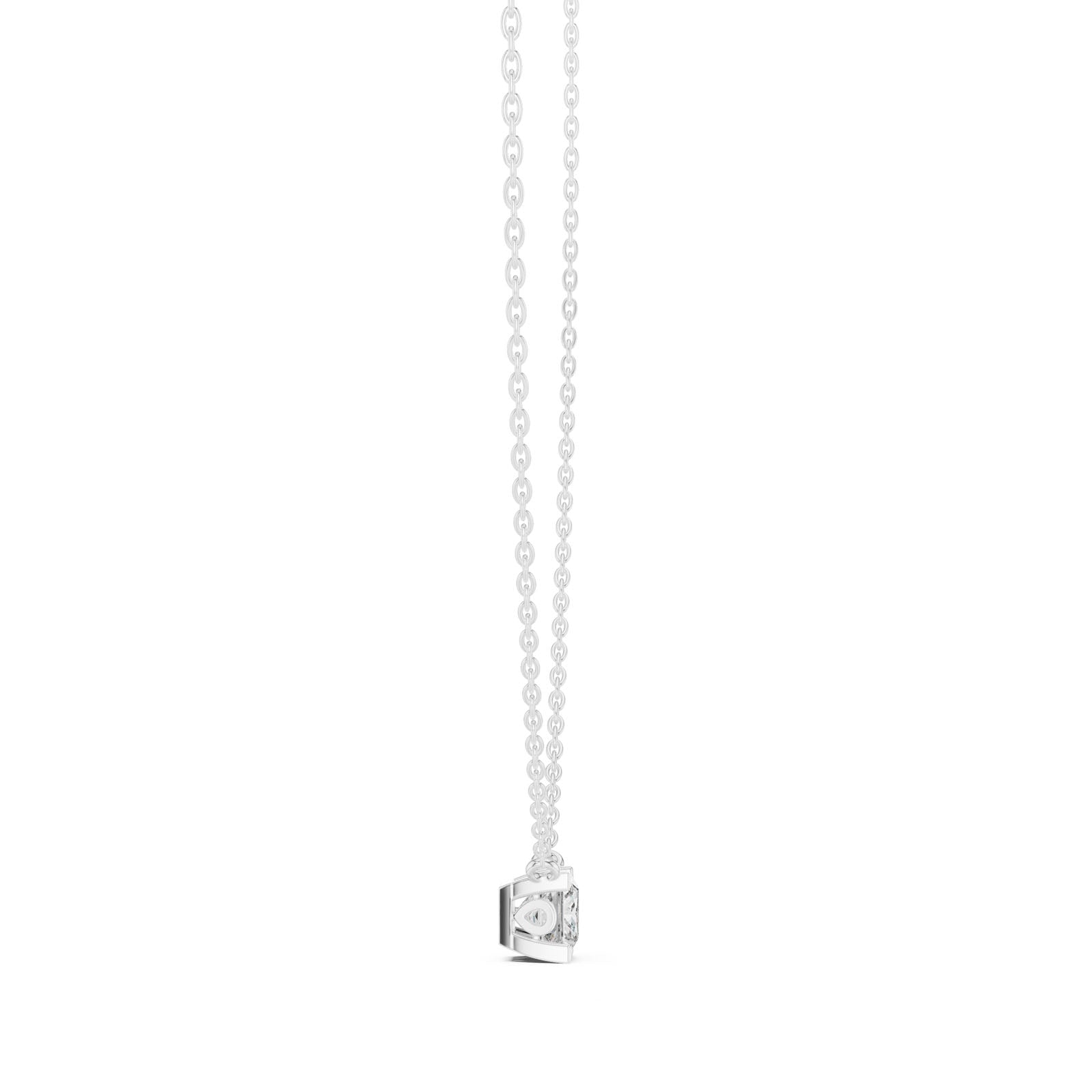 .50-1.00 Ct. Princess Cut Diamond Solitaire Pendant Necklace (GPD-0055-0057) 7