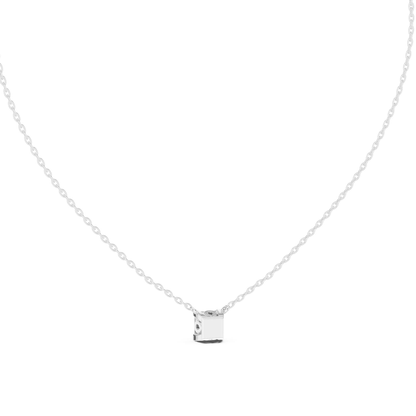 .50-1.00 Ct. Princess Cut Diamond Solitaire Pendant Necklace (GPD-0055-0057) 8
