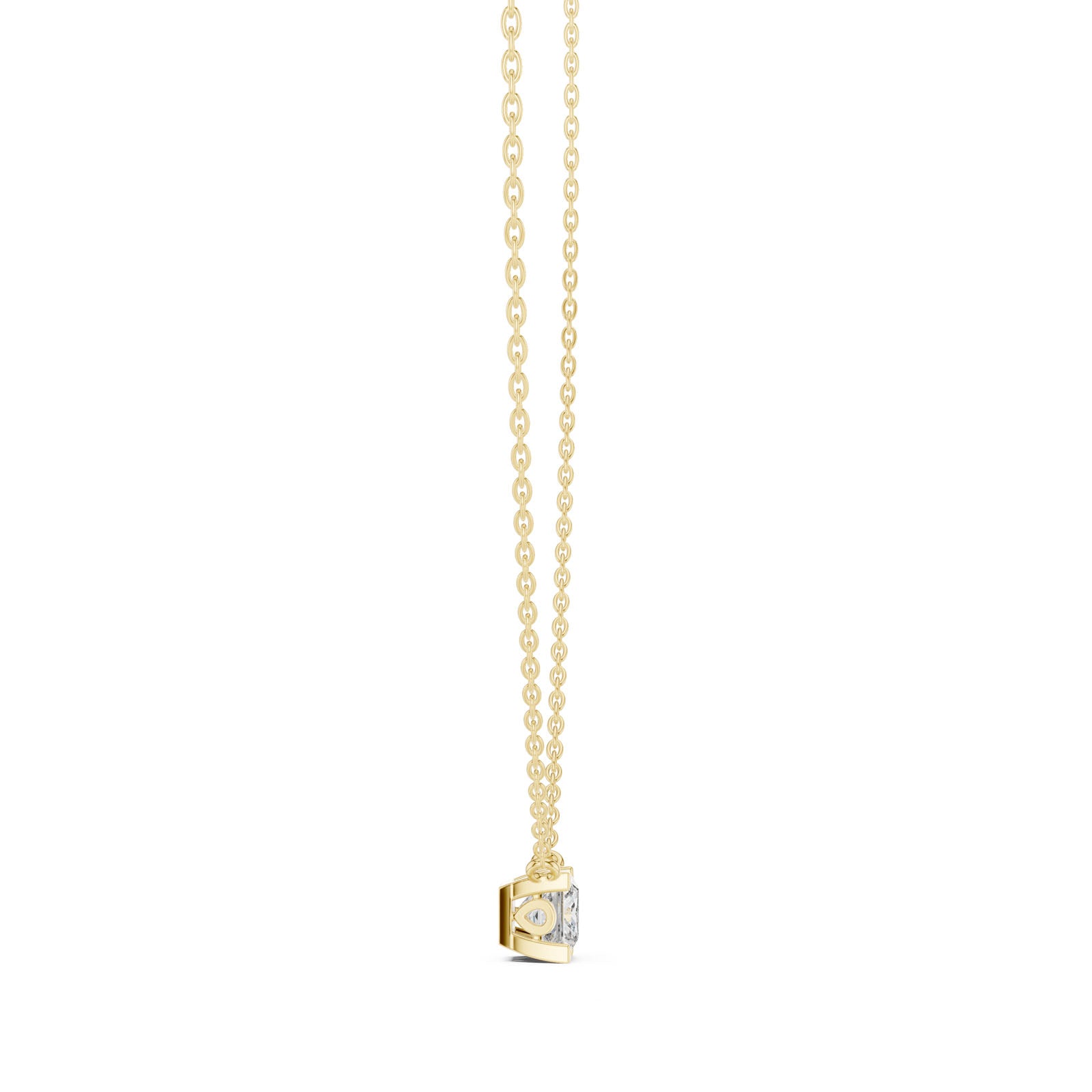 .50-1.00 Ct. Princess Cut Diamond Solitaire Pendant Necklace (GPD-0055-0057) 11