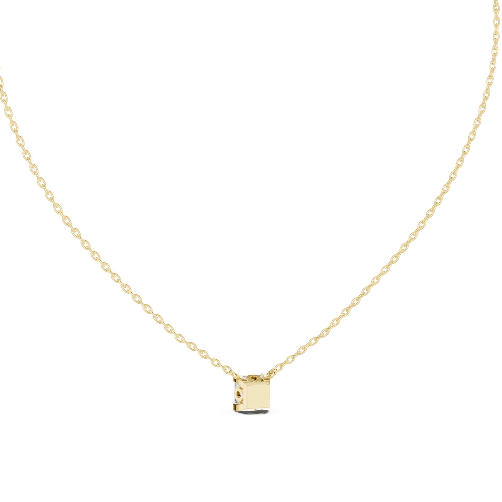 .50-1.00 Ct. Princess Cut Diamond Solitaire Pendant Necklace (GPD-0055-0057) 12