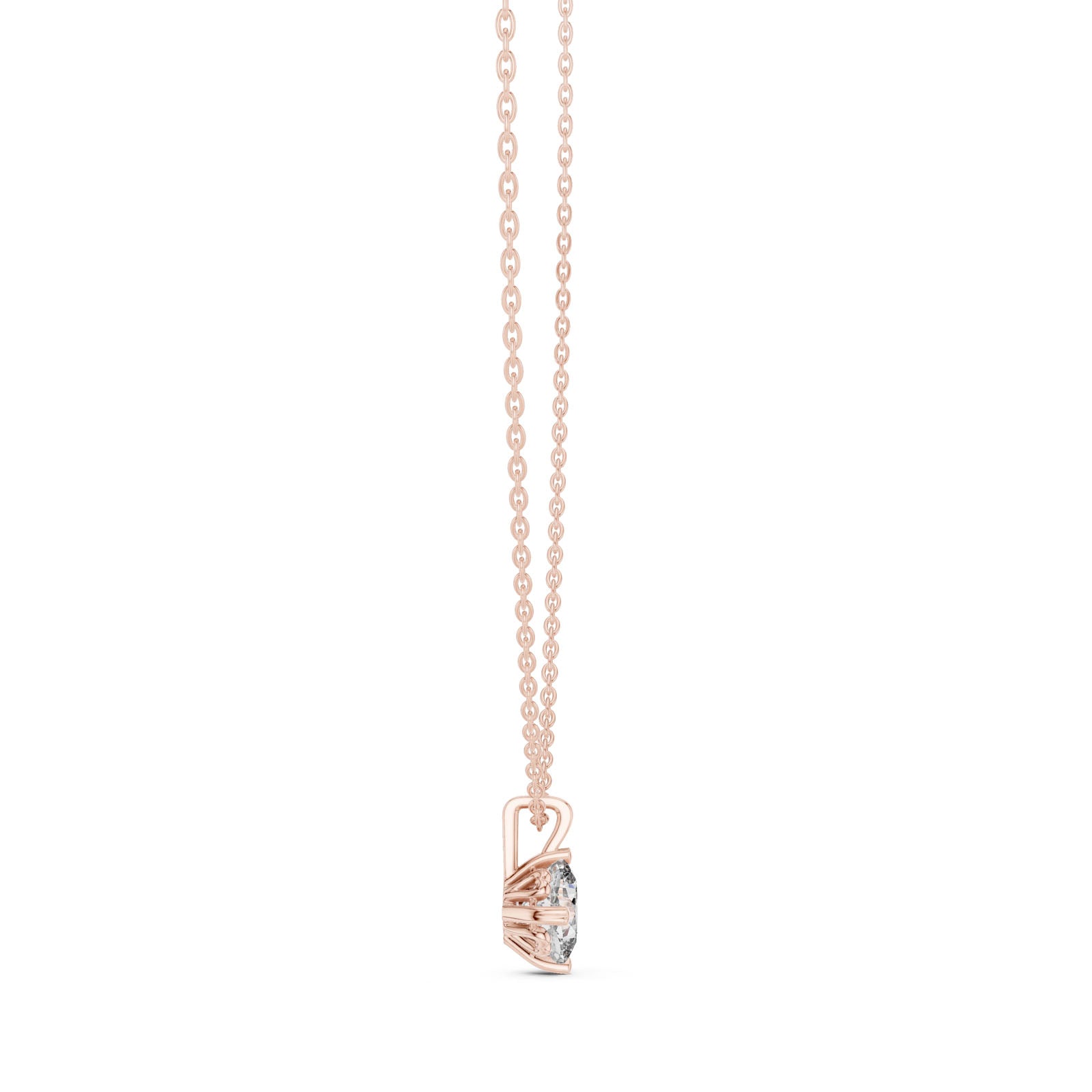 .50-1.00 Ct. Cushion Cut Diamond Solitaire Pendant Necklace (GPD-0058-0060) 3