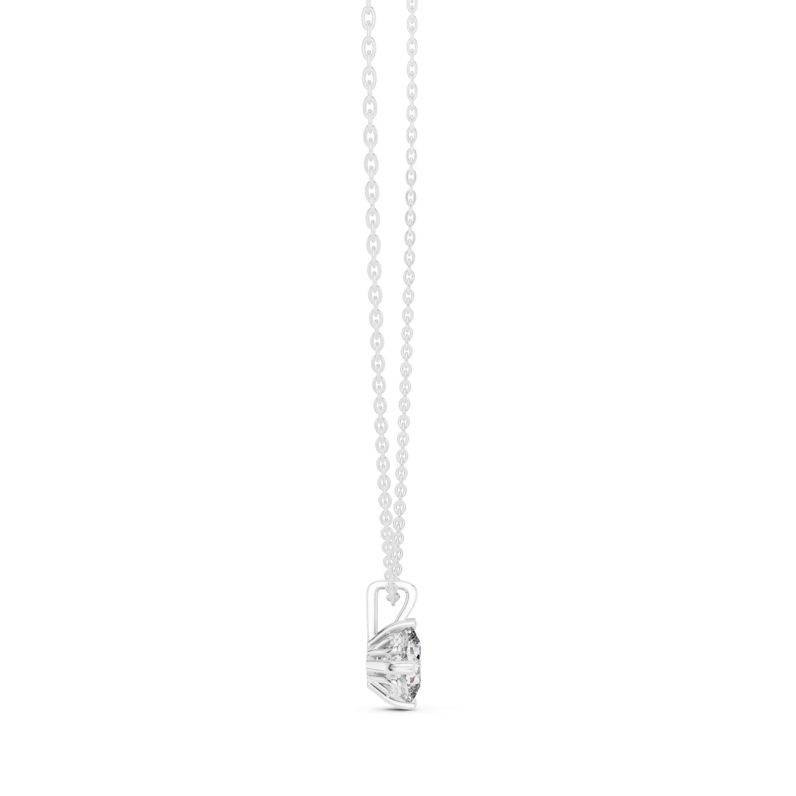 .50-1.00 Ct. Cushion Cut Diamond Solitaire Pendant Necklace (GPD-0058-0060) 12