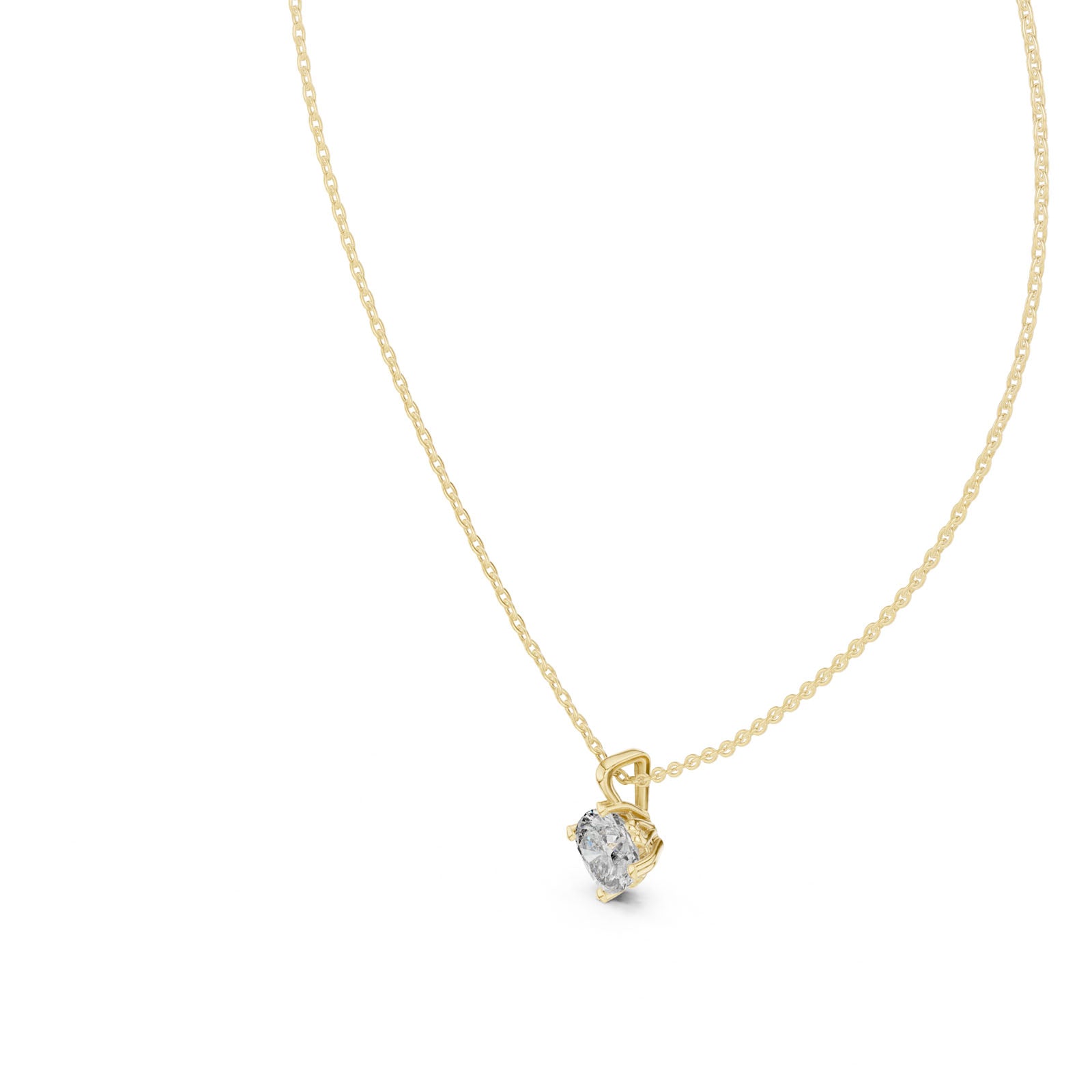 .50-1.00 Ct. Cushion Cut Diamond Solitaire Pendant Necklace (GPD-0058-0060) 8