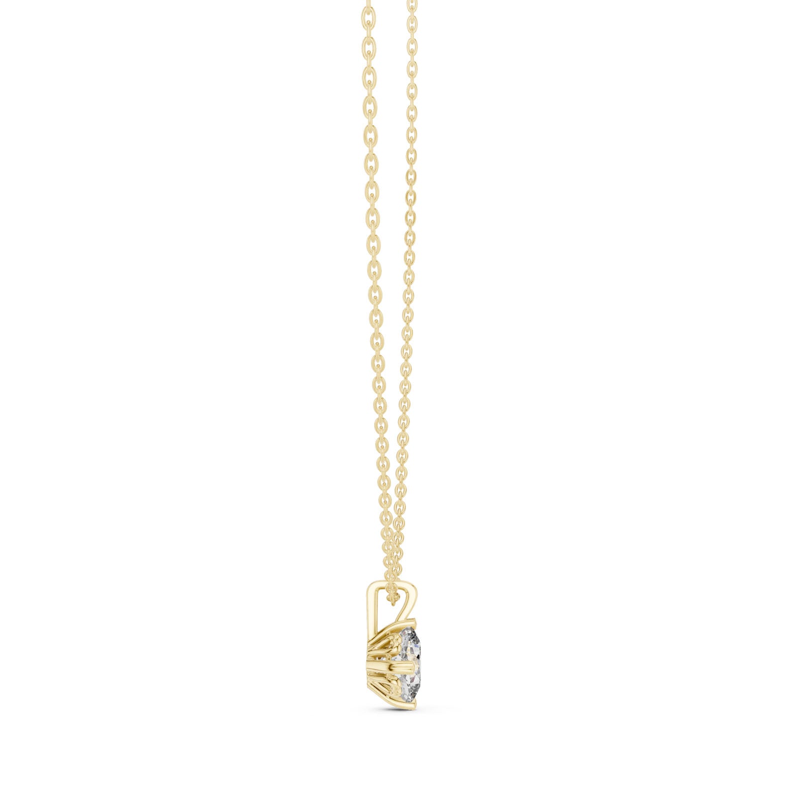 .50-1.00 Ct. Cushion Cut Diamond Solitaire Pendant Necklace (GPD-0058-0060) 9