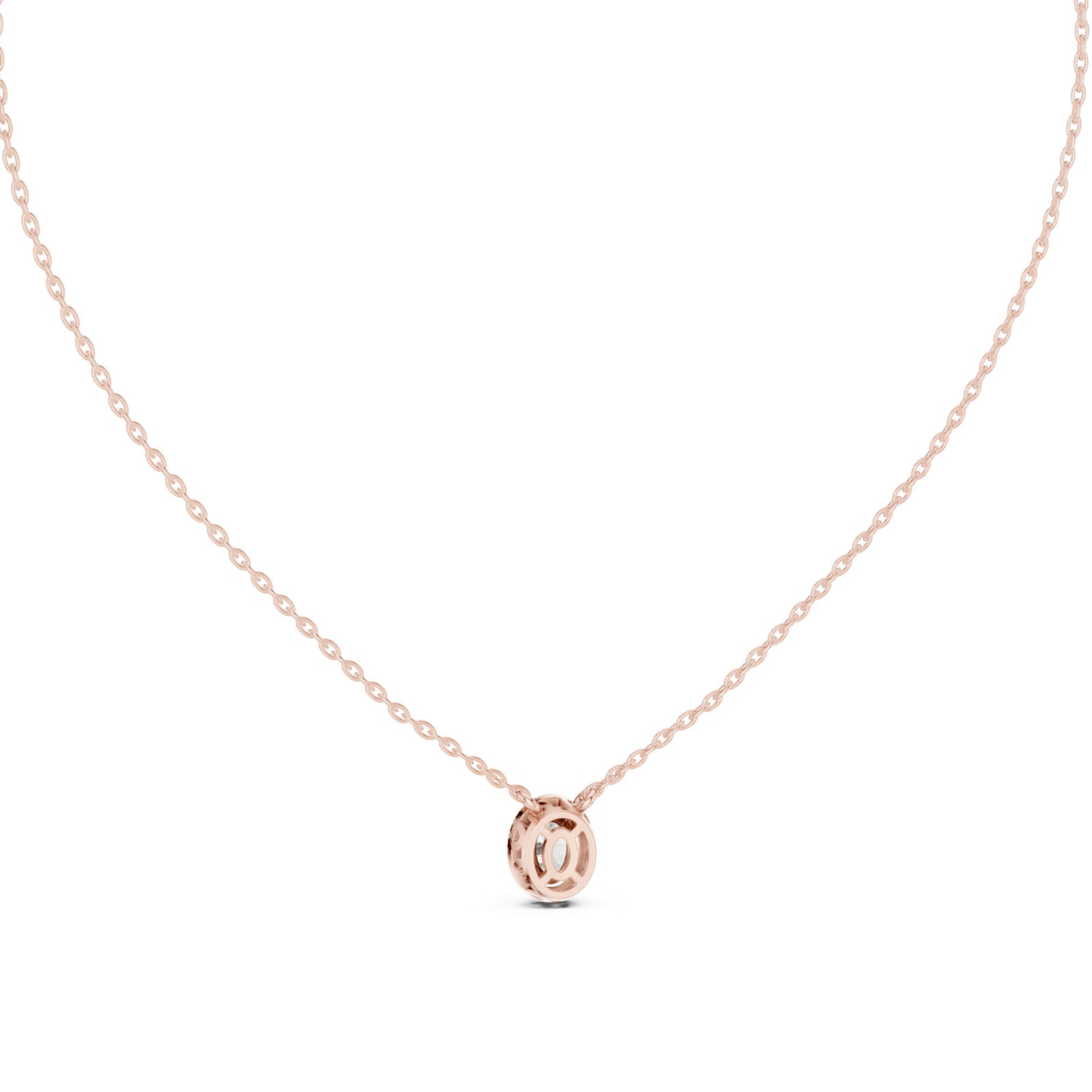 .65 Ct. Oval Cut Diamond Halo Pendant Necklace (GPD-0061) 4