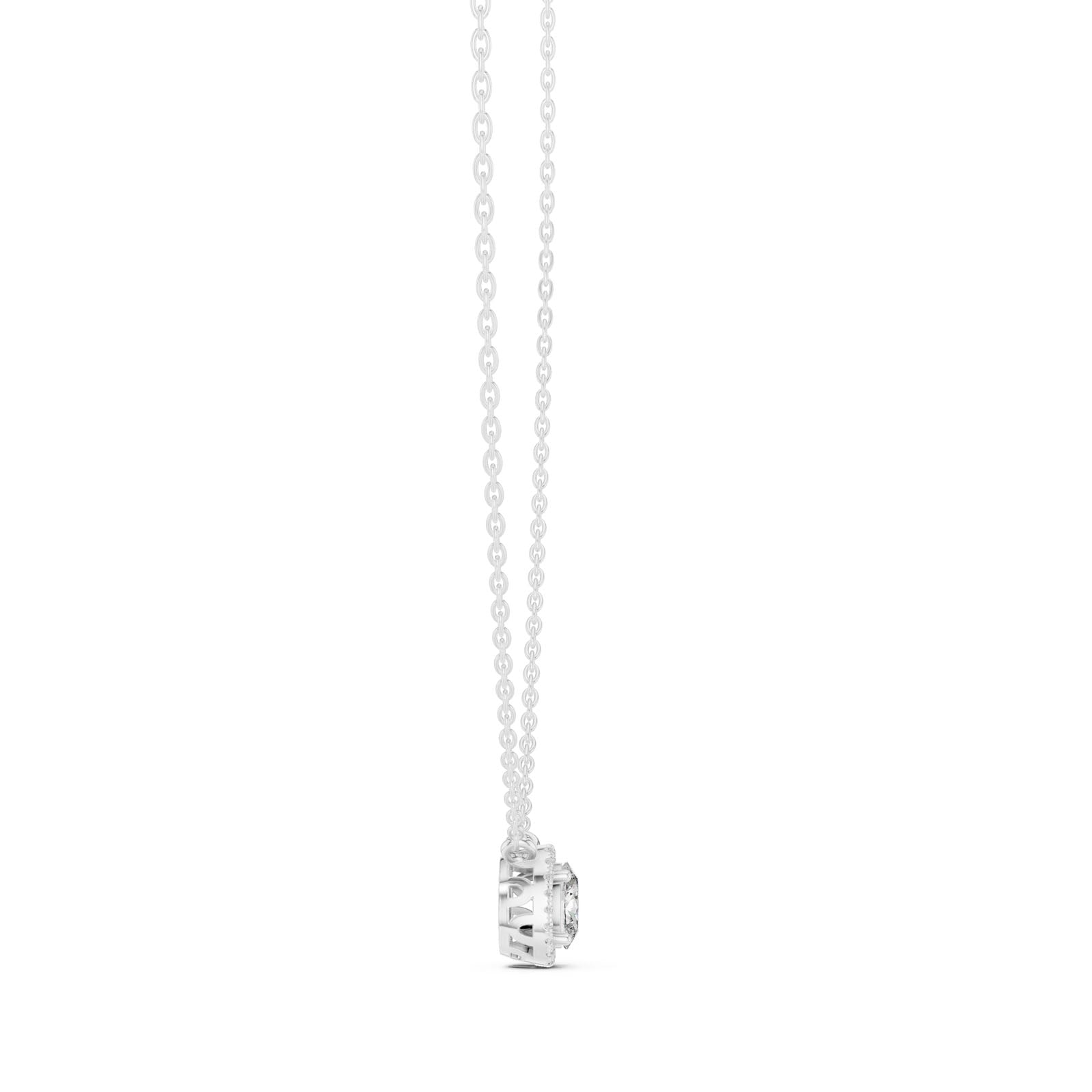 .65 Ct. Oval Cut Diamond Halo Pendant Necklace (GPD-0061) 6