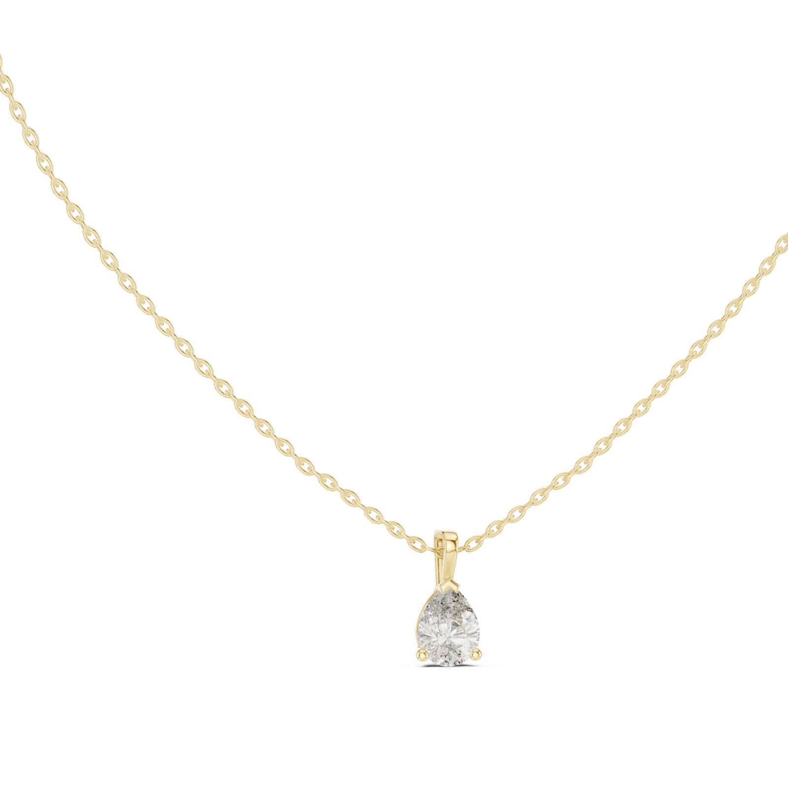 .50-1.00 Ct. Pear Cut Diamond Solitaire Pendant Necklace (GPD-0062-0064) 8