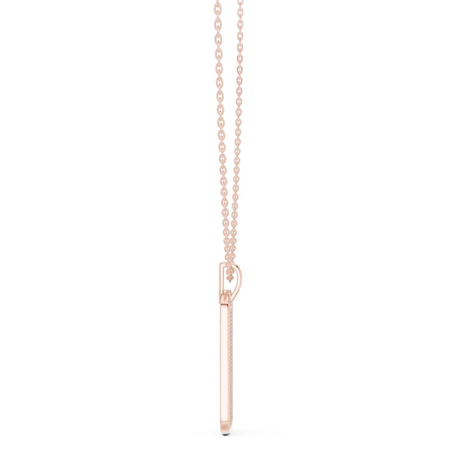1.39 Ct. Diamond Pavé Dog Tag Pendant Necklace (GPD-0068) 11