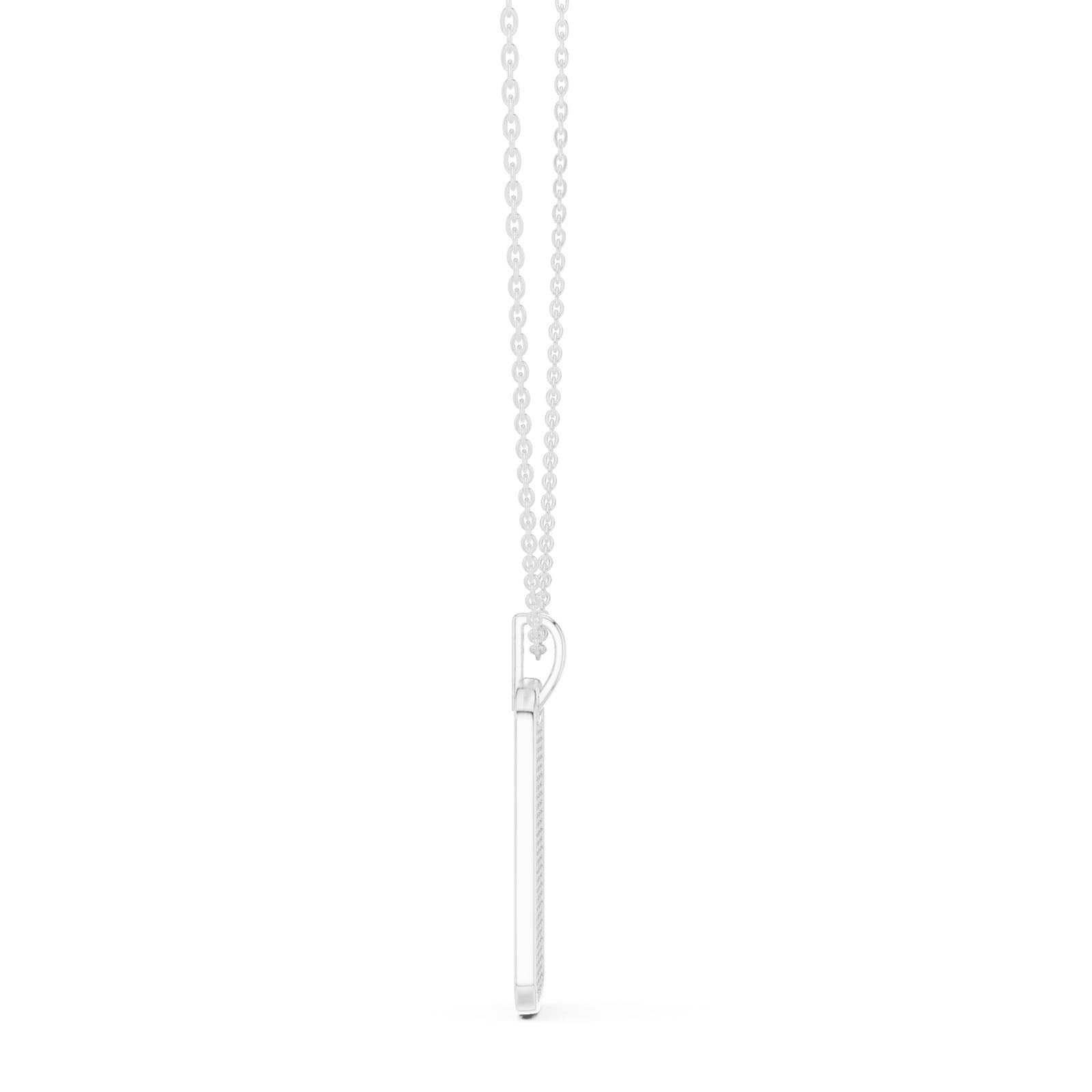 1.39 Ct. Diamond Pavé Dog Tag Pendant Necklace (GPD-0068) 6
