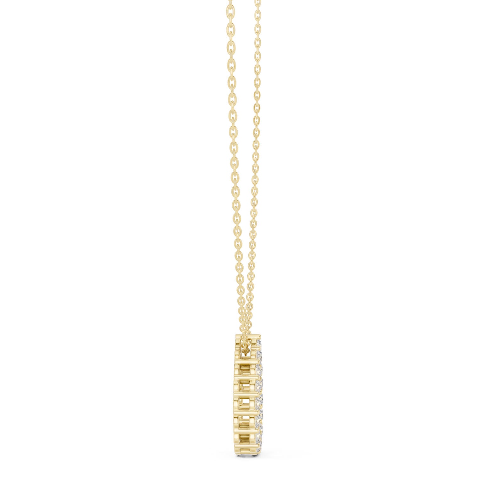 1.04 Ct. Diamond Pavé Teardrop Pendant Necklace (GPD-0069) 9