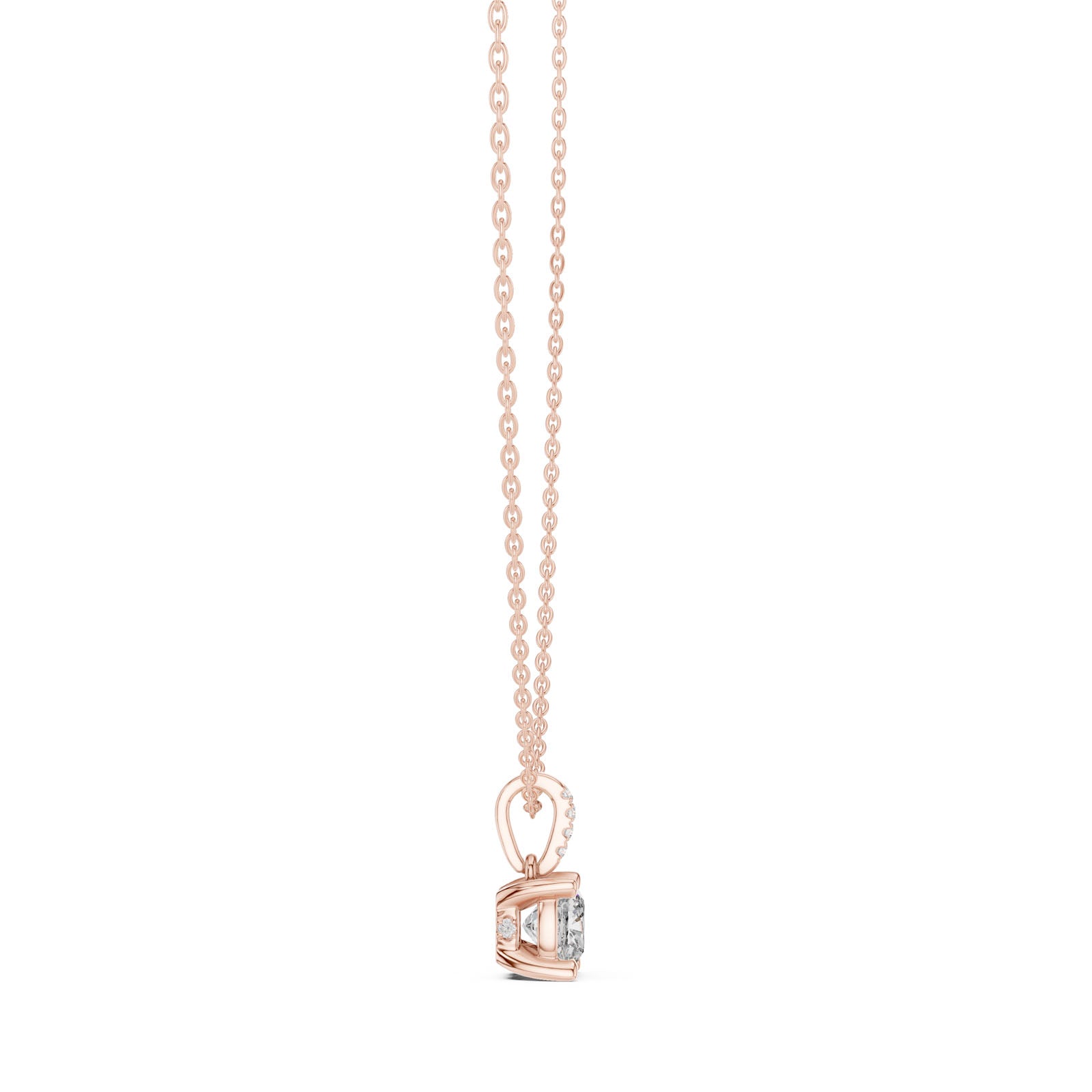 1.58 Ct. Cushion Cut Diamond Solitaire Pendant Necklace (GPD-0071) 3