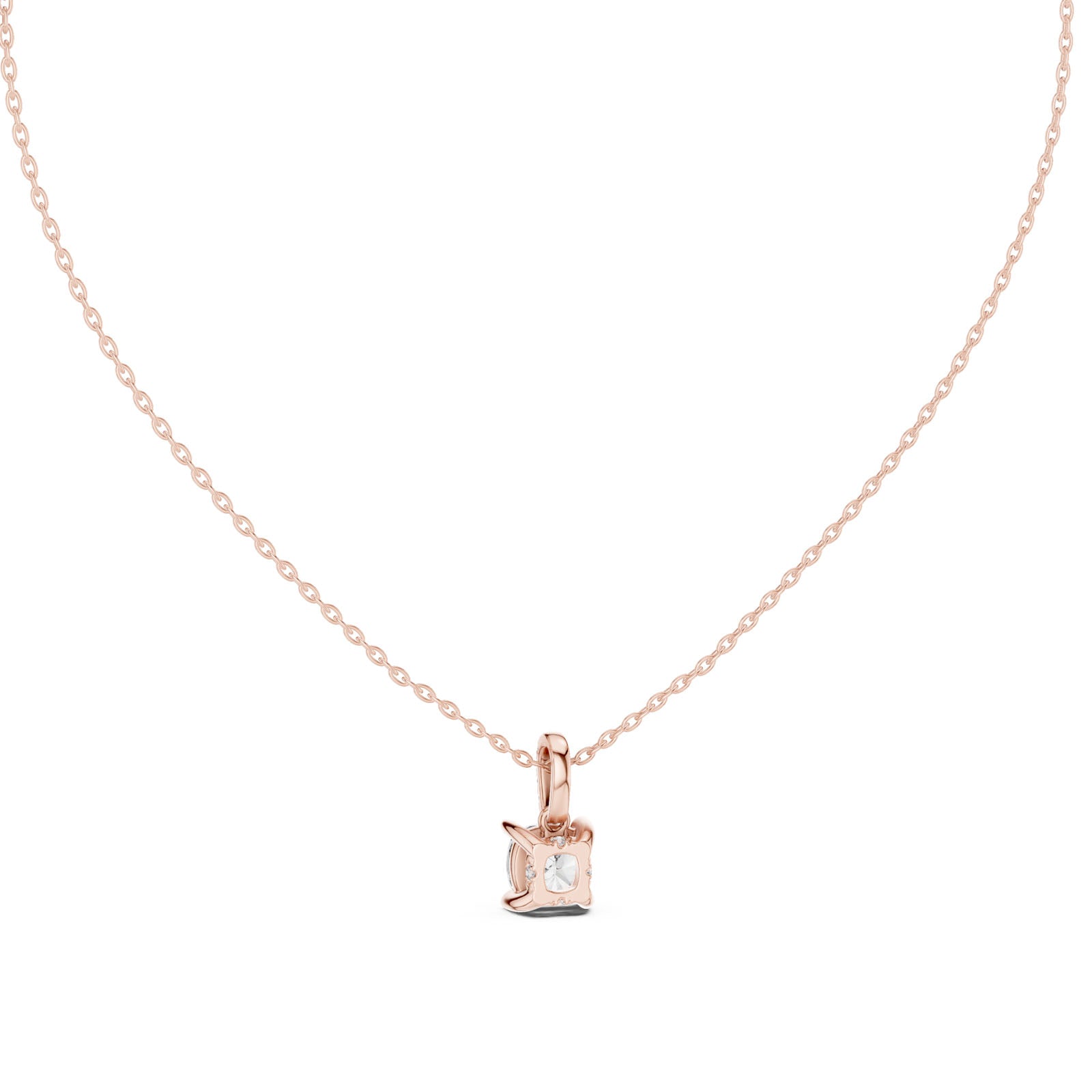 1.58 Ct. Cushion Cut Diamond Solitaire Pendant Necklace (GPD-0071) 4