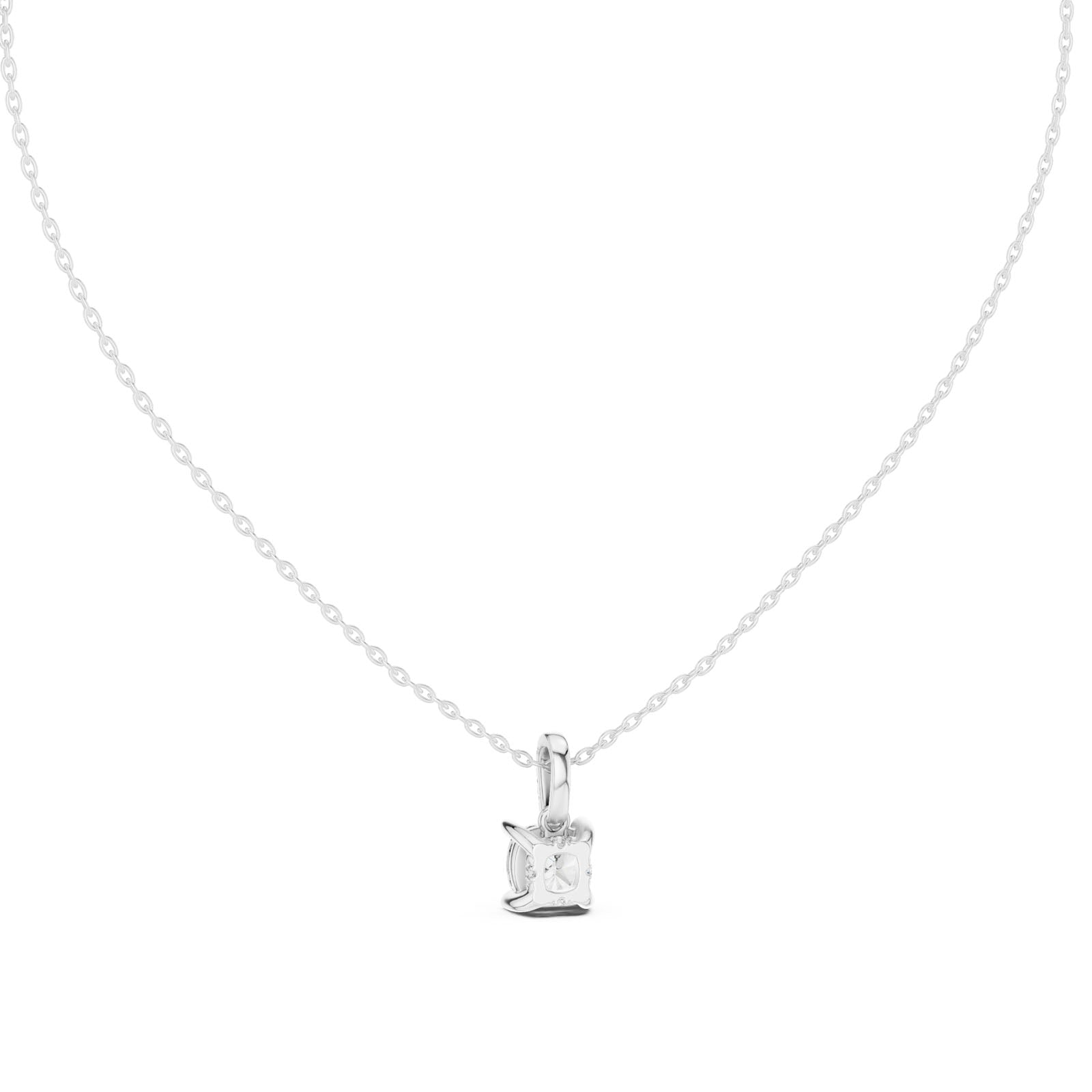 1.58 Ct. Cushion Cut Diamond Solitaire Pendant Necklace (GPD-0071) 7