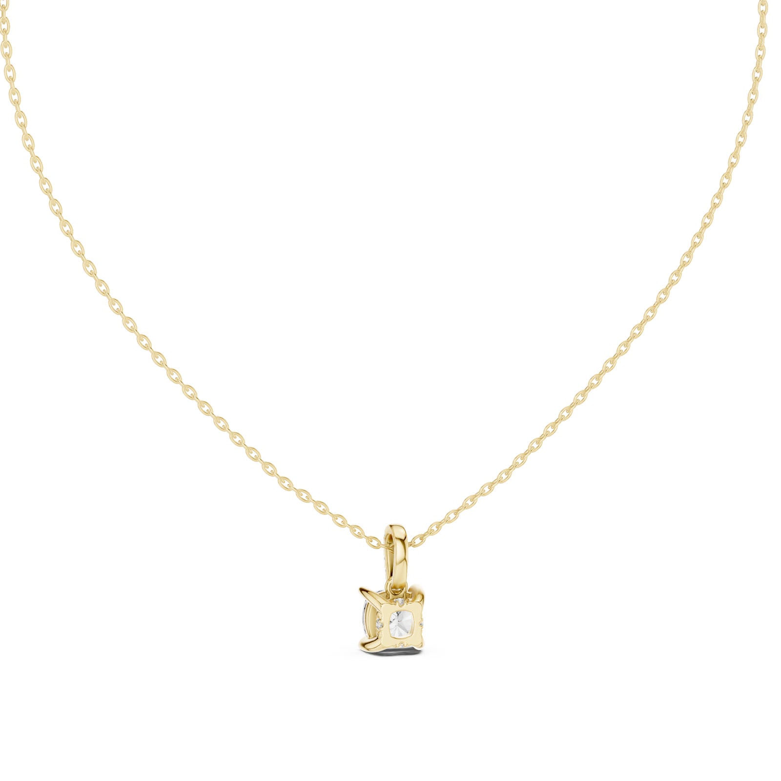1.58 Ct. Cushion Cut Diamond Solitaire Pendant Necklace (GPD-0071) 10