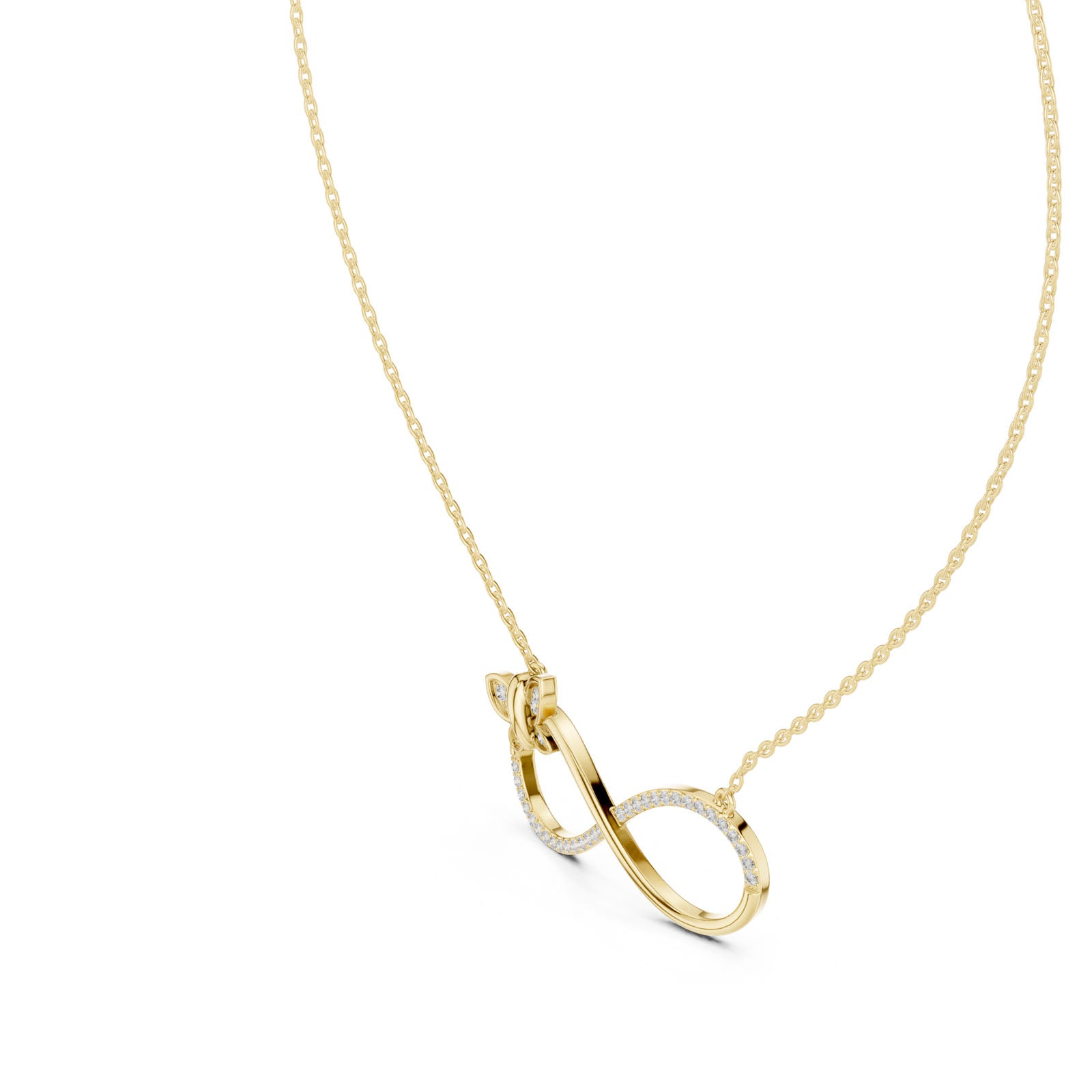 .25 Ct. Diamond Butterfly Infinity Pendant Necklace (GPD-0072)