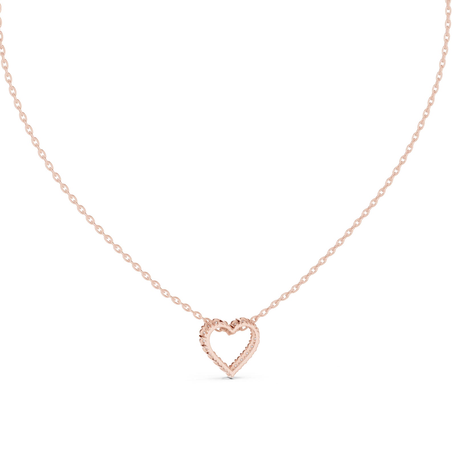 .25 Ct. Diamond Open Heart Pendant Necklace (GPD-0073) 5