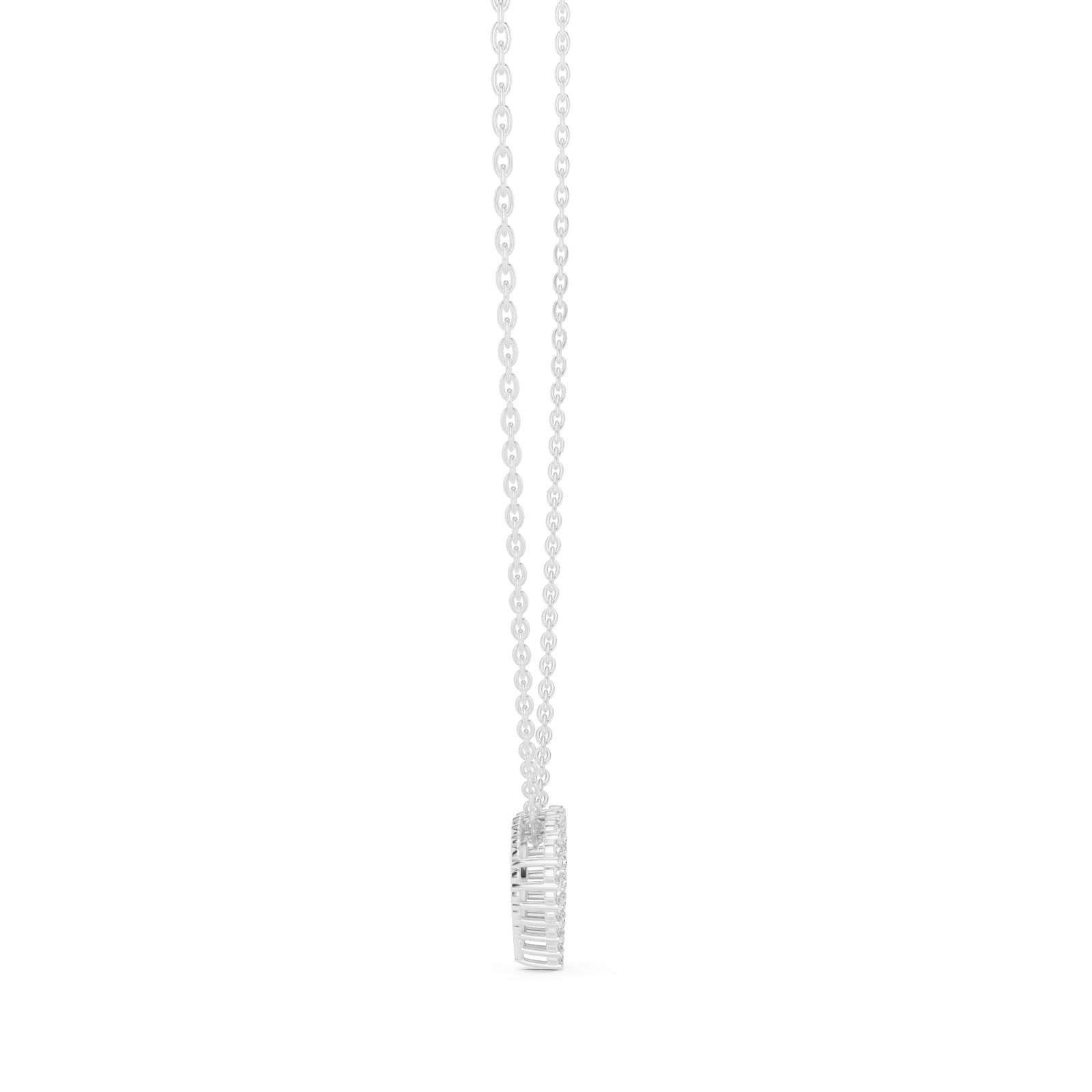 .25 Ct. Diamond Open Heart Pendant Necklace (GPD-0073) 7