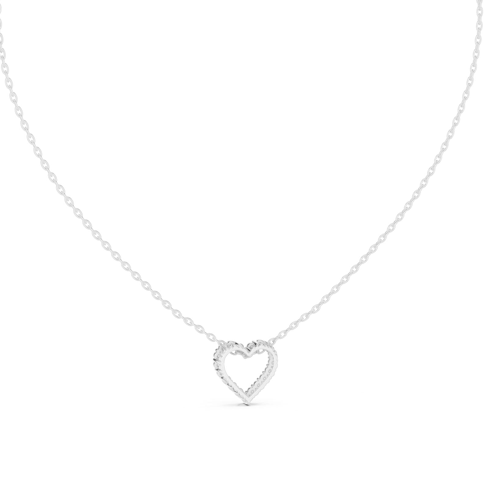 .25 Ct. Diamond Open Heart Pendant Necklace (GPD-0073) 8