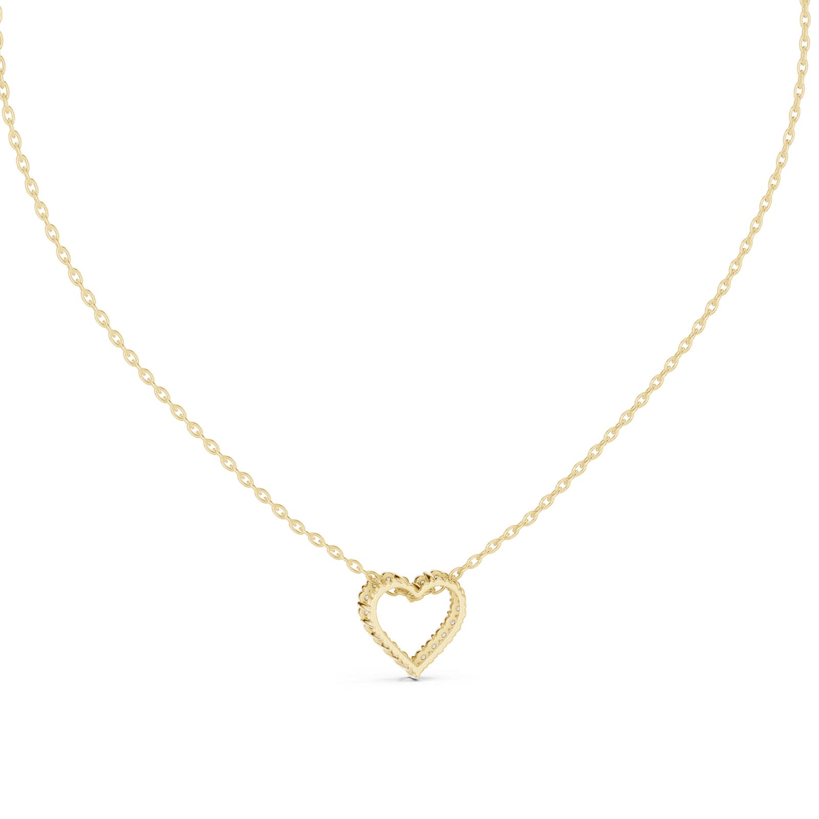 .25 Ct. Diamond Open Heart Pendant Necklace (GPD-0073) 11