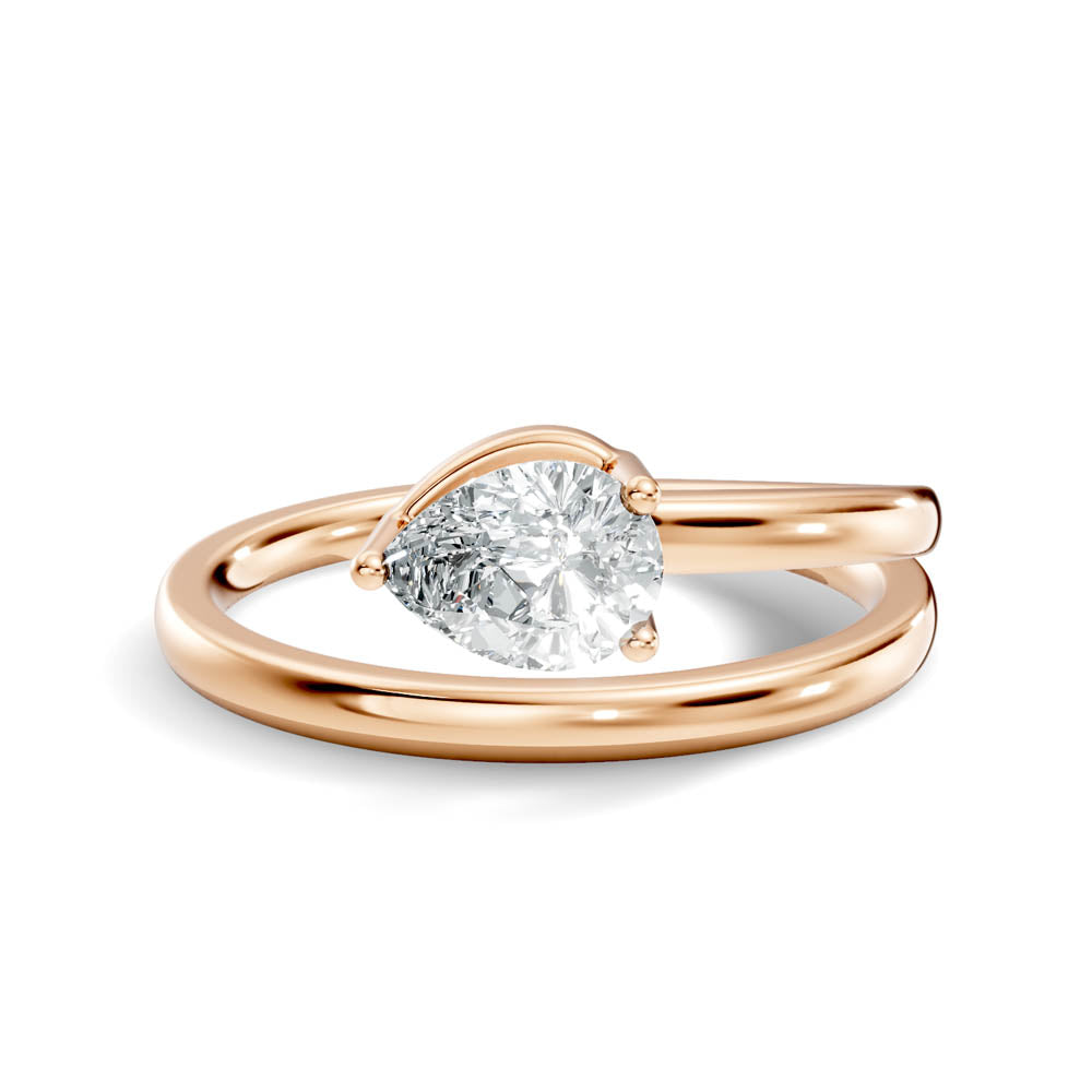 .50 Ct. Pear Diamond Open-Band Solitaire Ring (b3-a copy) 13