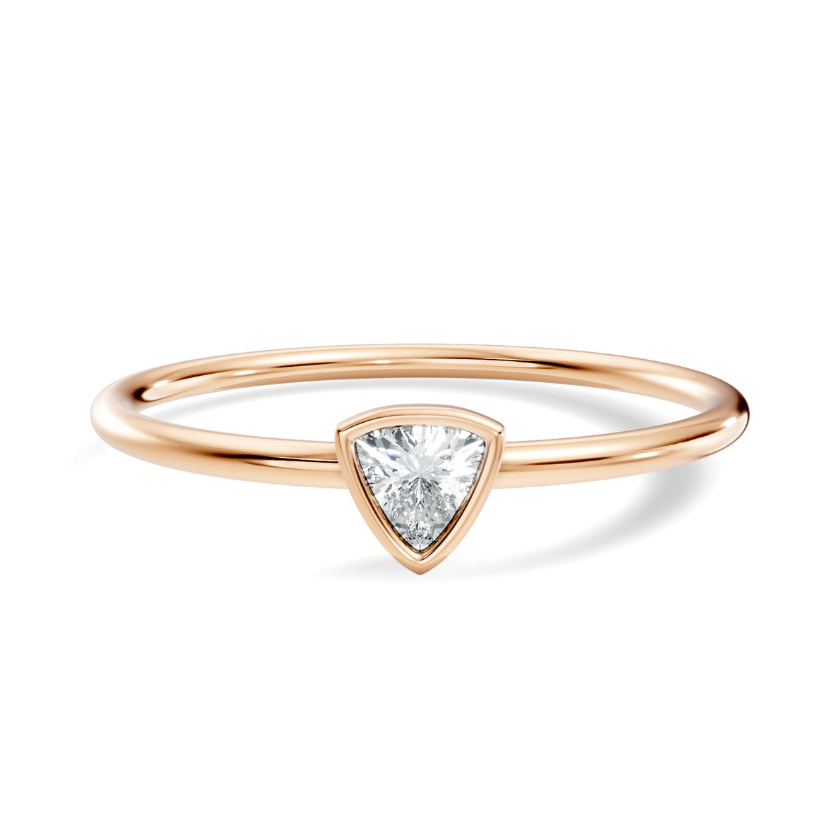 .10 Ct. Trillion Diamond Bezel Solitaire Ring (4-30204514107458) 6