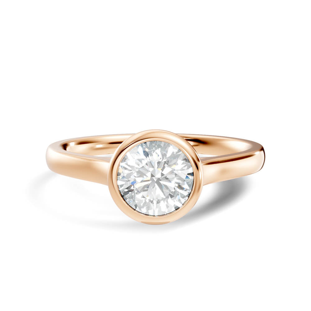 .75 Ct. Round Bezel Solitaire Engagement Ring (b9-a) 13